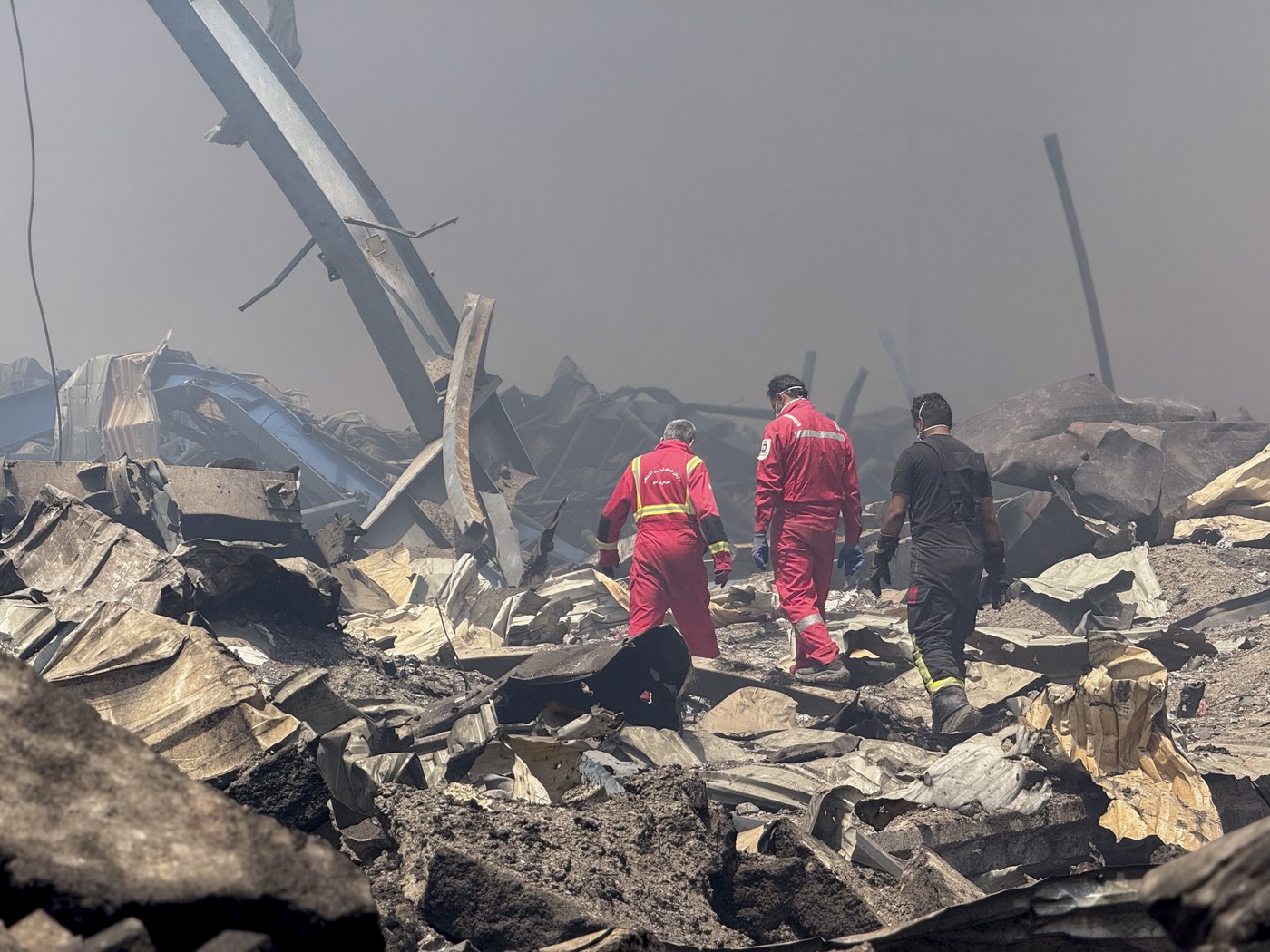 Aftermath Of Explosion In Shahid Rajaee Port - Iran