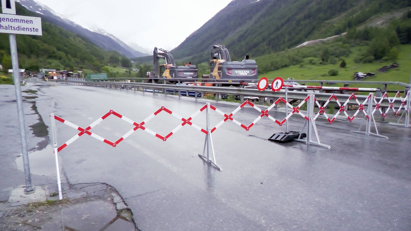 Plaz v vasi Blatten v Švici