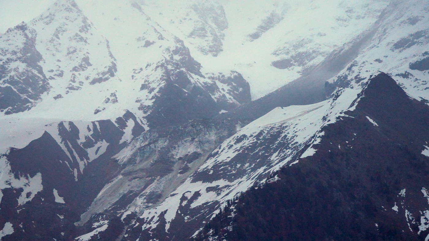 Plaz v vasi Blatten v Švici