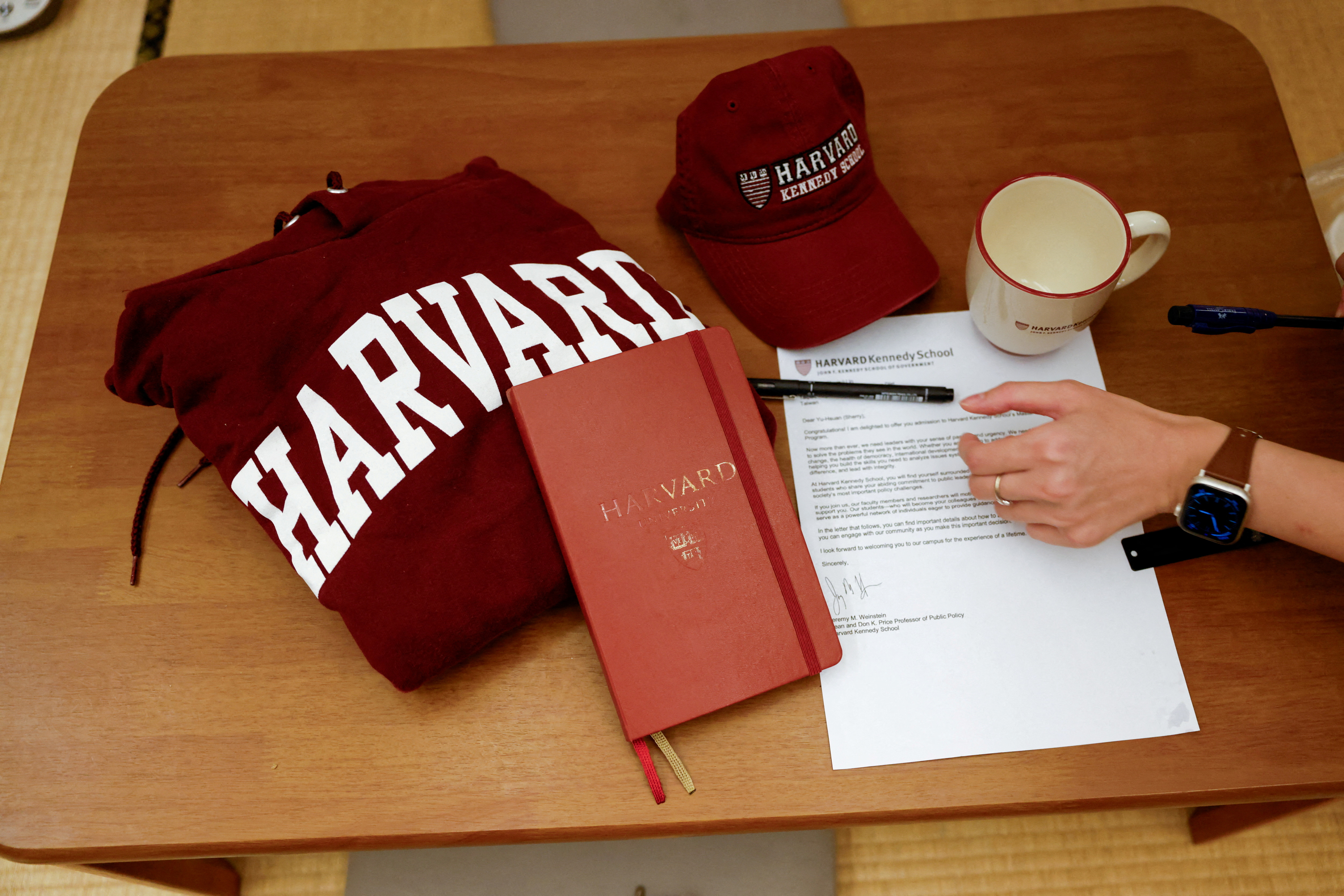 Sprejemno pismo za Univerzo Harvard