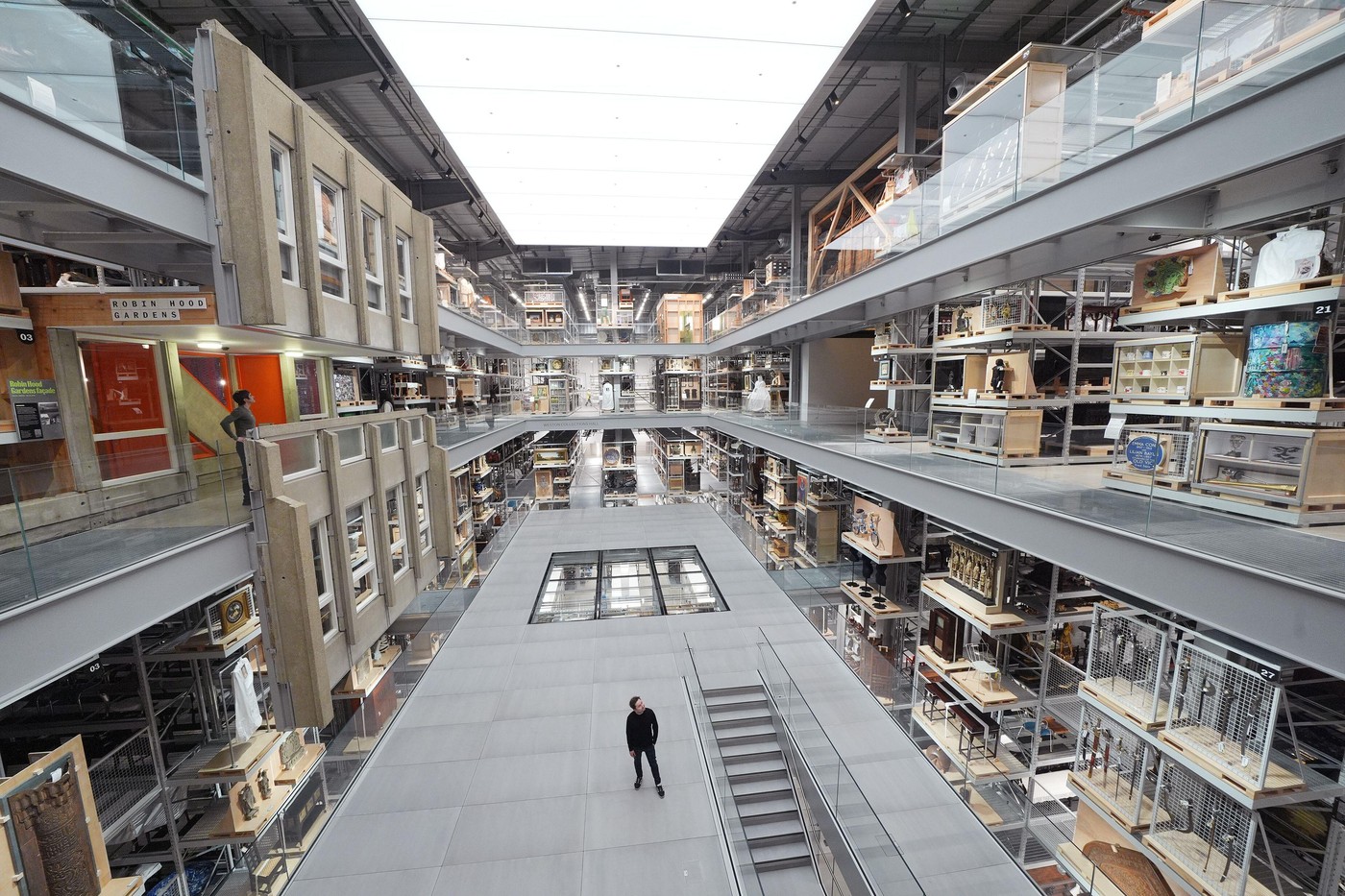 Prostori skladišča V&A.