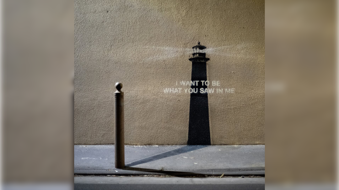 Banksyjev grafit svetilnika