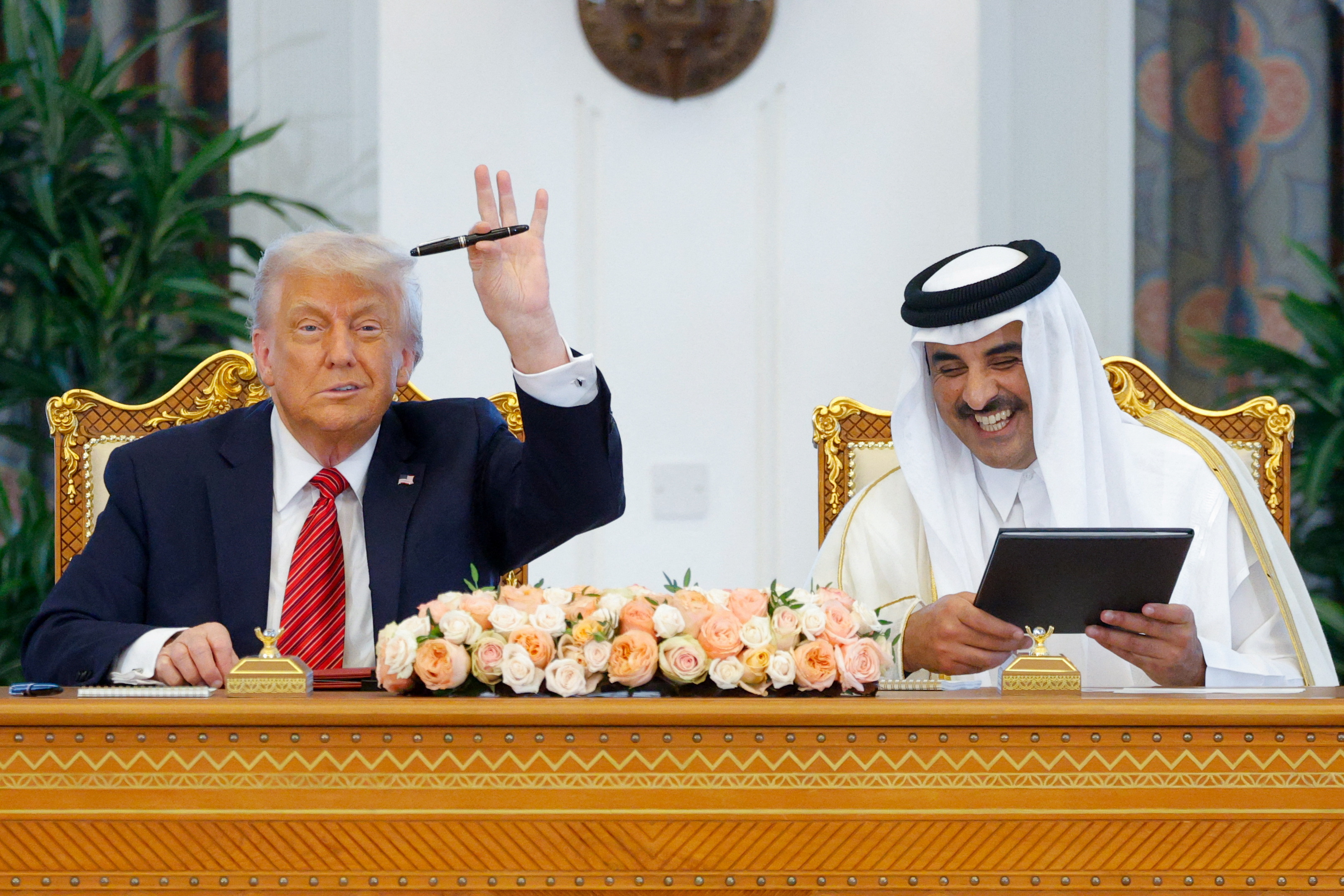 Tamim bin Hamad al Tani in Donald Trump