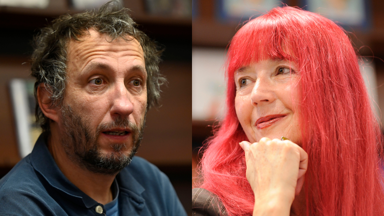 Damijan Stepančič in Bina Štampe Žmavc