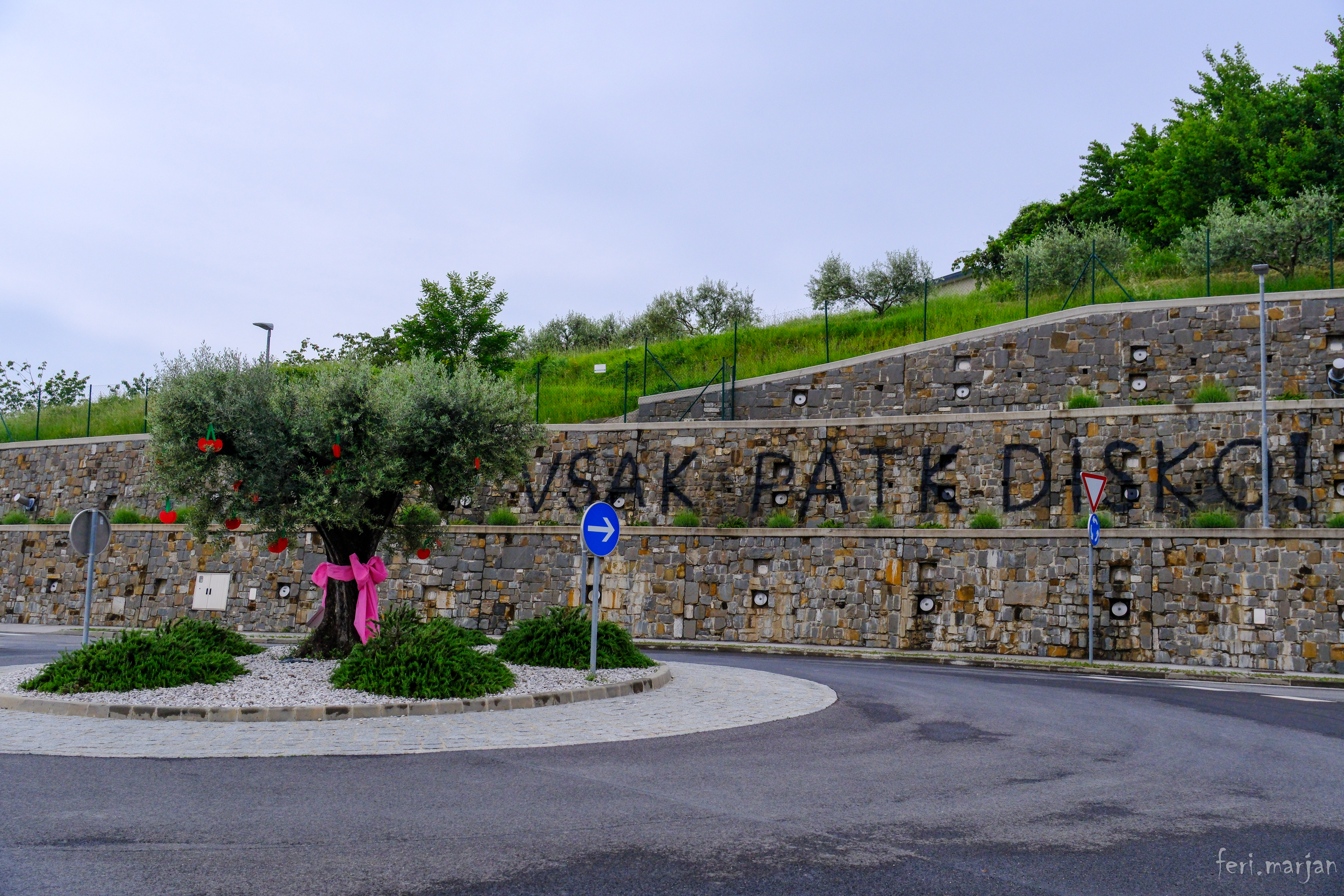 Okrasitev pred prihodom Gira v Goriških brdih