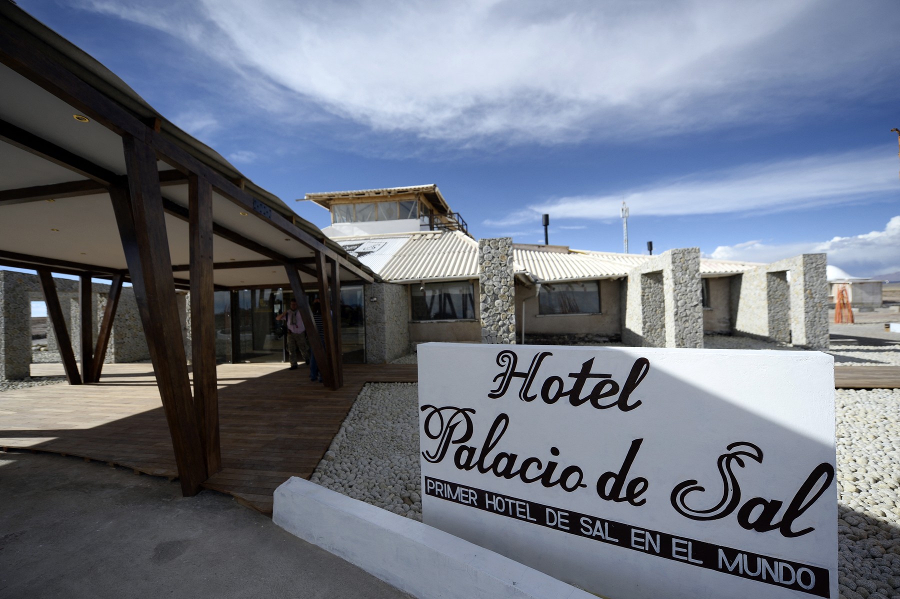 Hotel Palacio de Sal v Boliviji, ki je zgrajen iz soli
