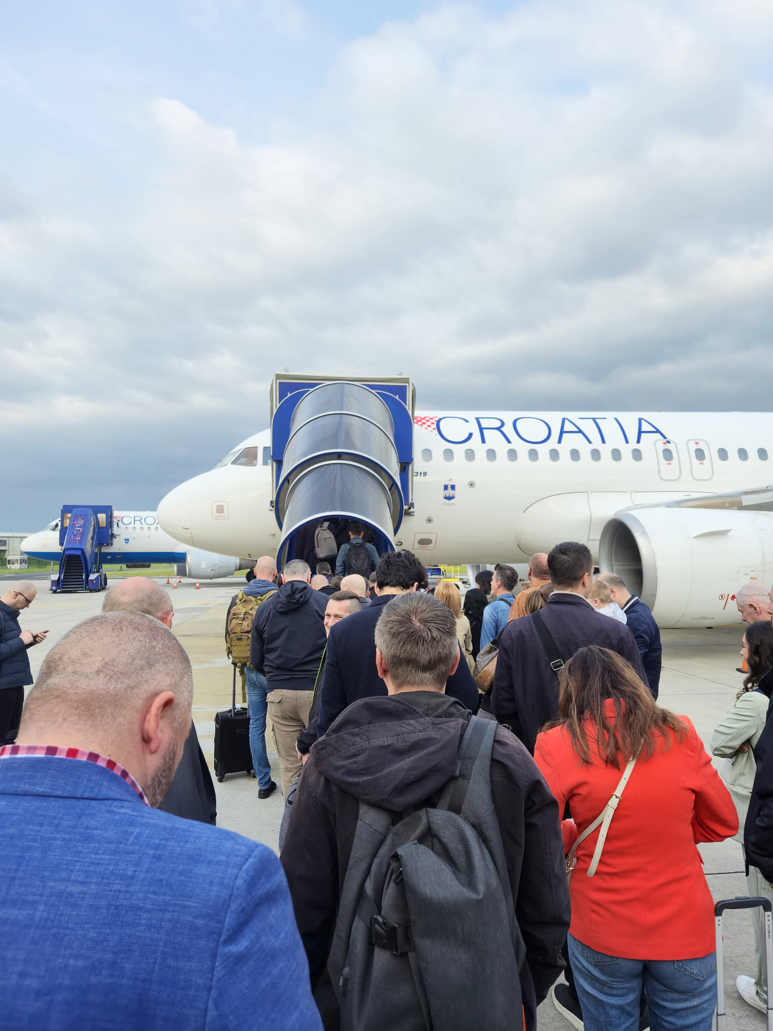 Drama na letališču v Zagrebu