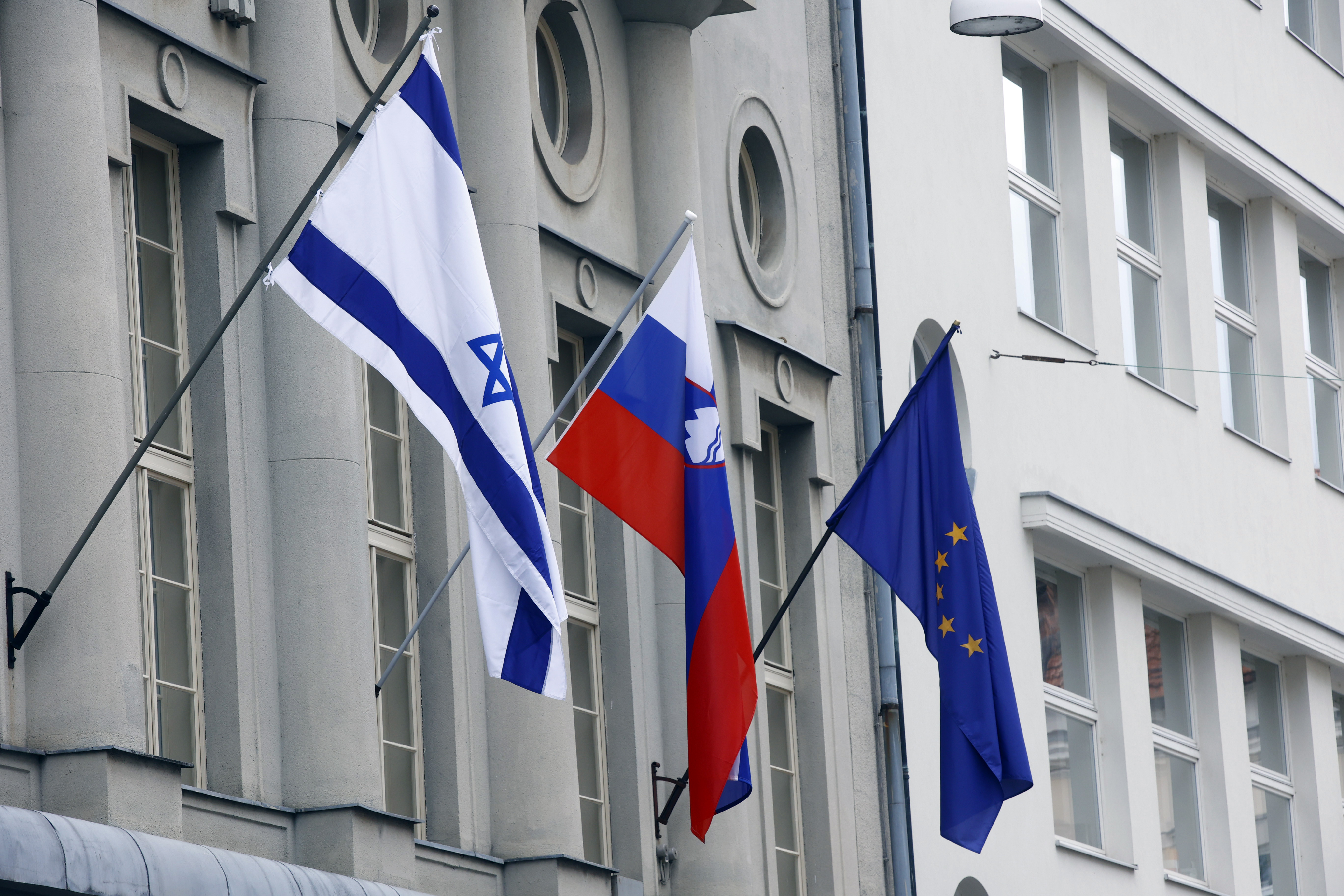 Izraelska, slovenska in EU zastava