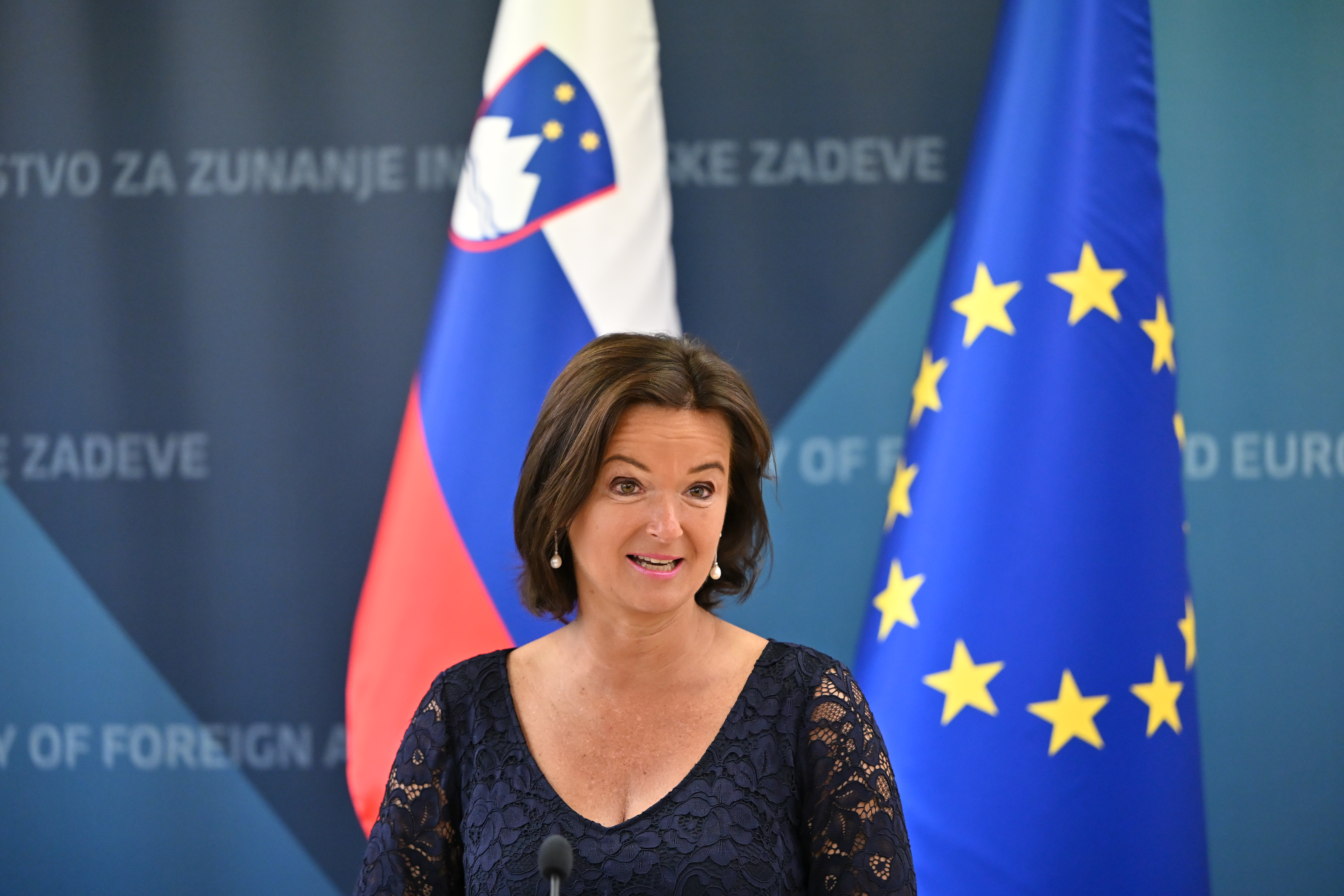Zunanja ministrica Tanja Fajon na slovesnosti ob dnevu diplomacije