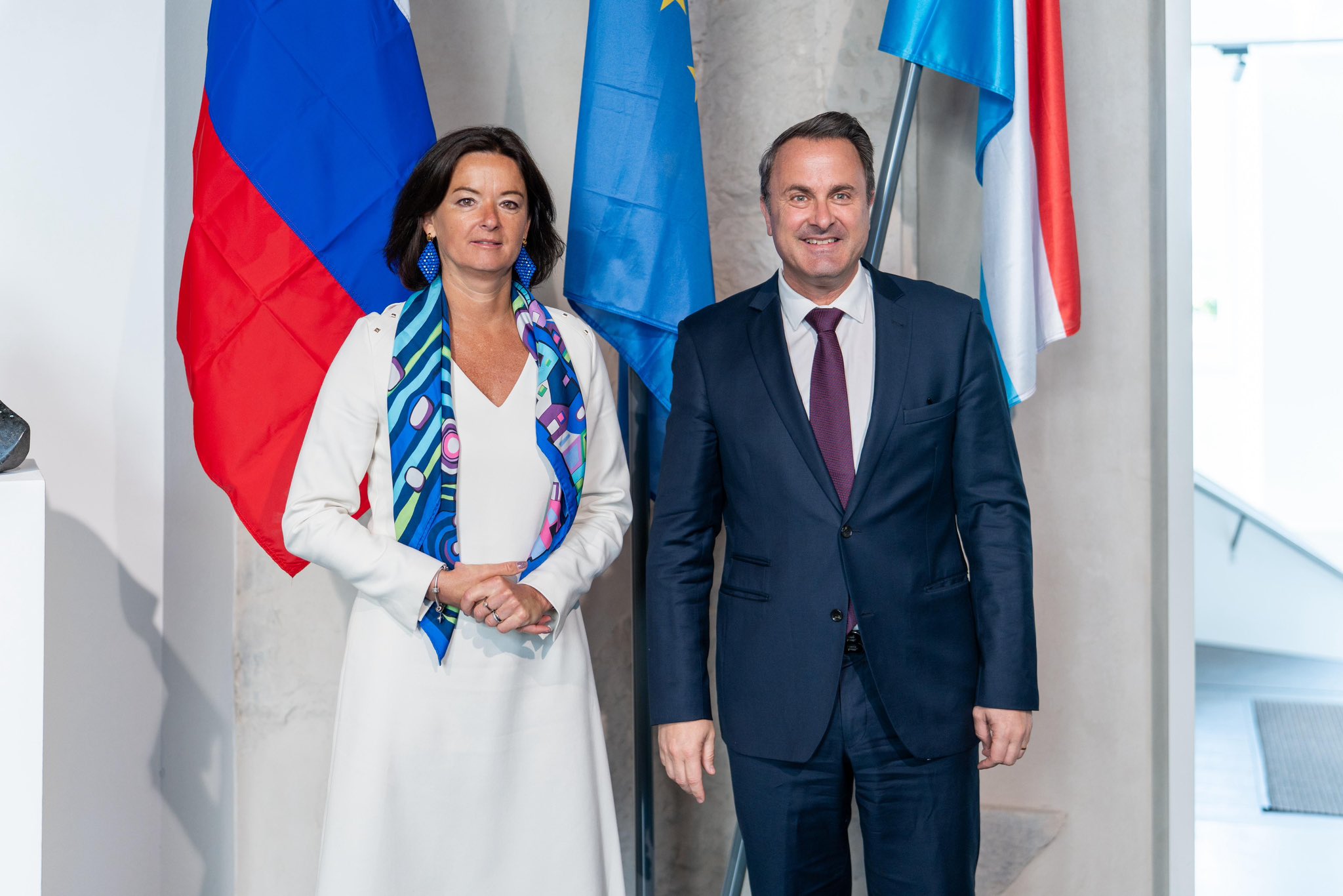 Zunanja ministrica Tanja Fajon se je srečala z luksemburškim kolegom Xavierom Bettelom