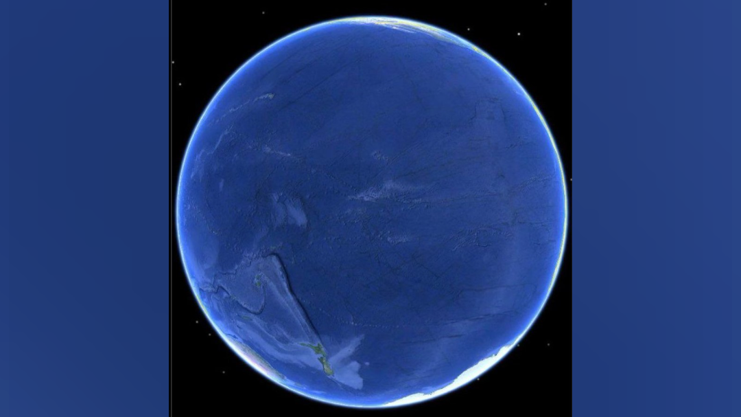 Slika tihega ocena iz vesolja