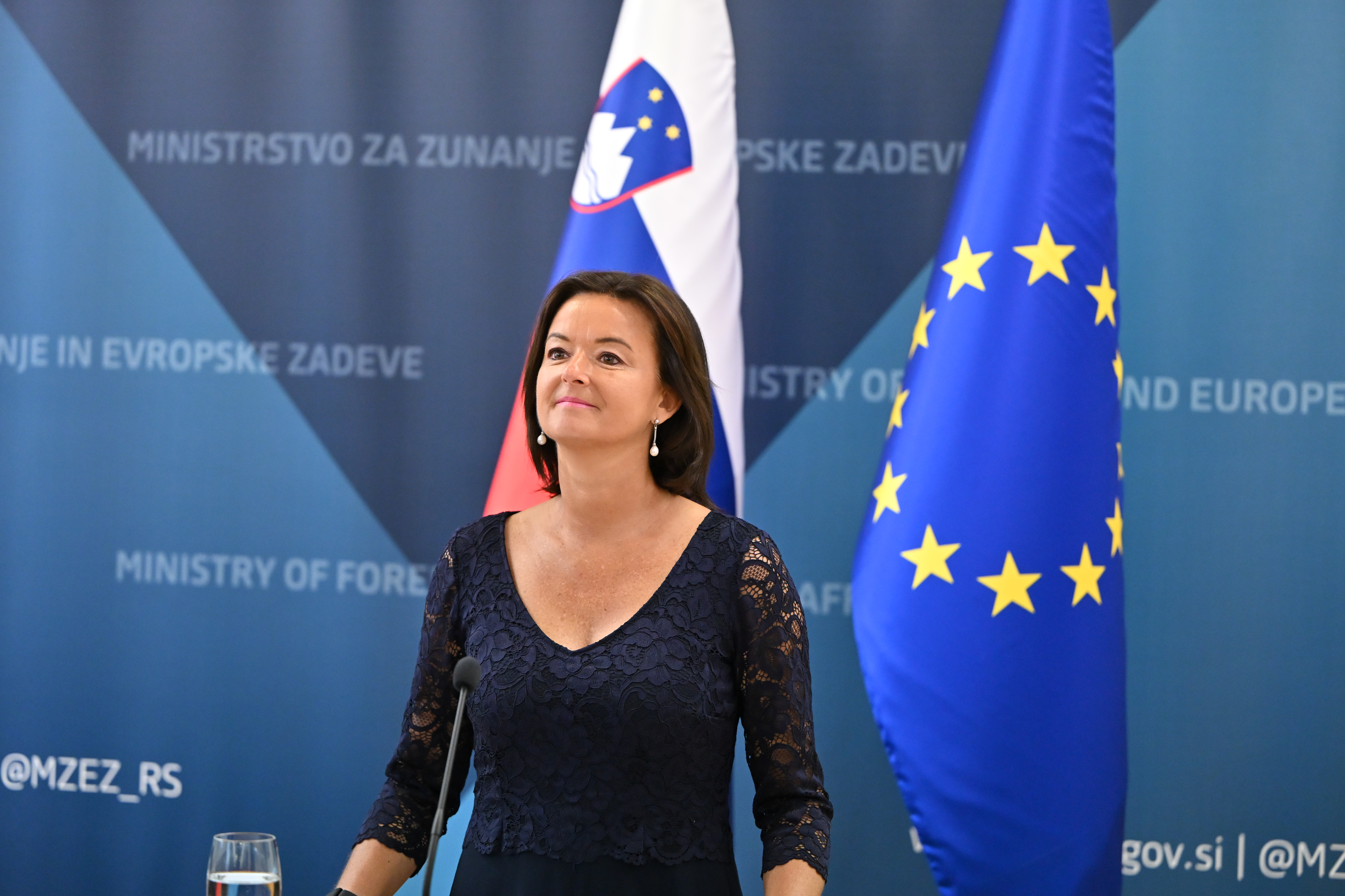 Zunanja ministrica Tanja Fajon na slovesnosti ob dnevu diplomacije