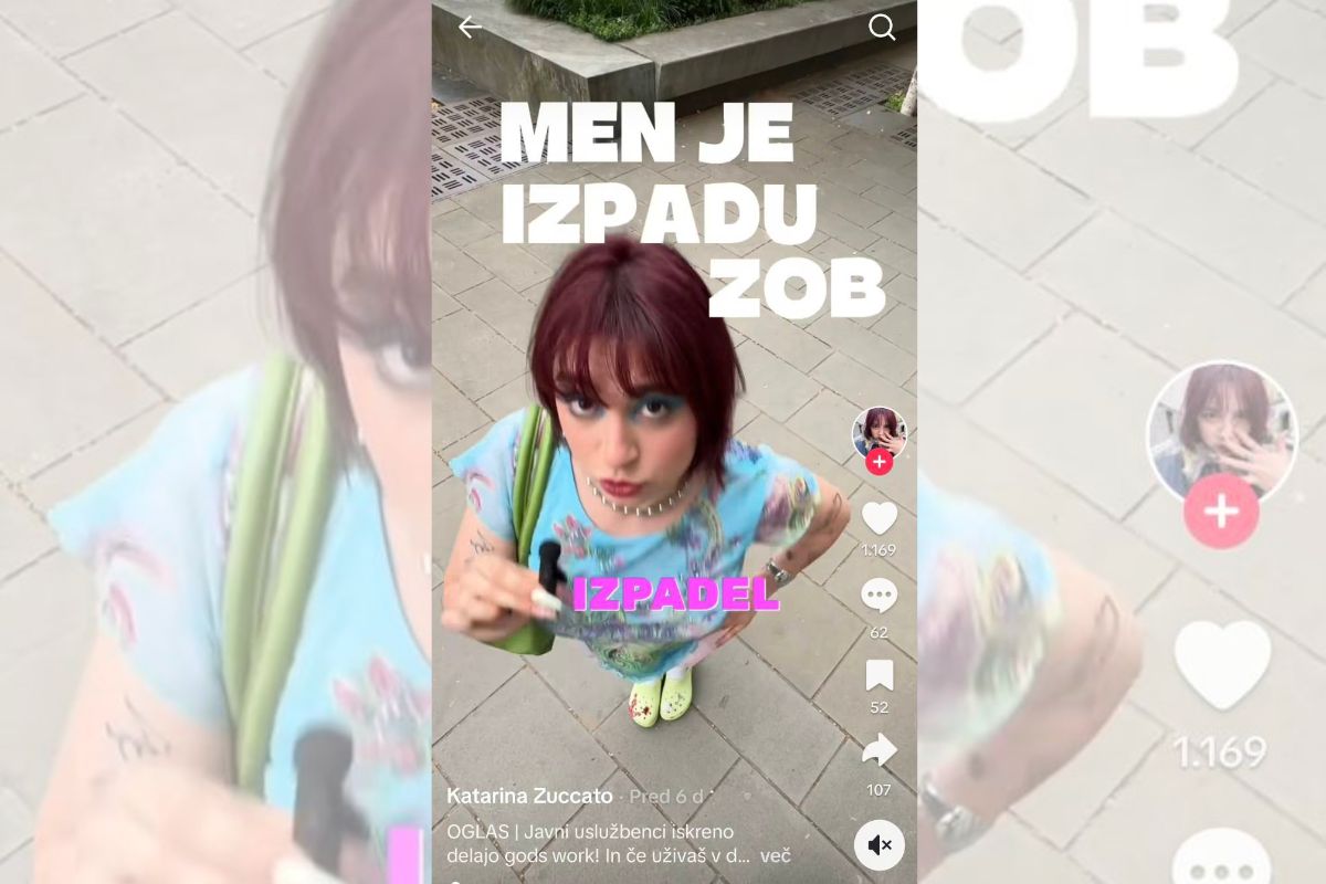 Vplivnica v vladni tiktok kampanji