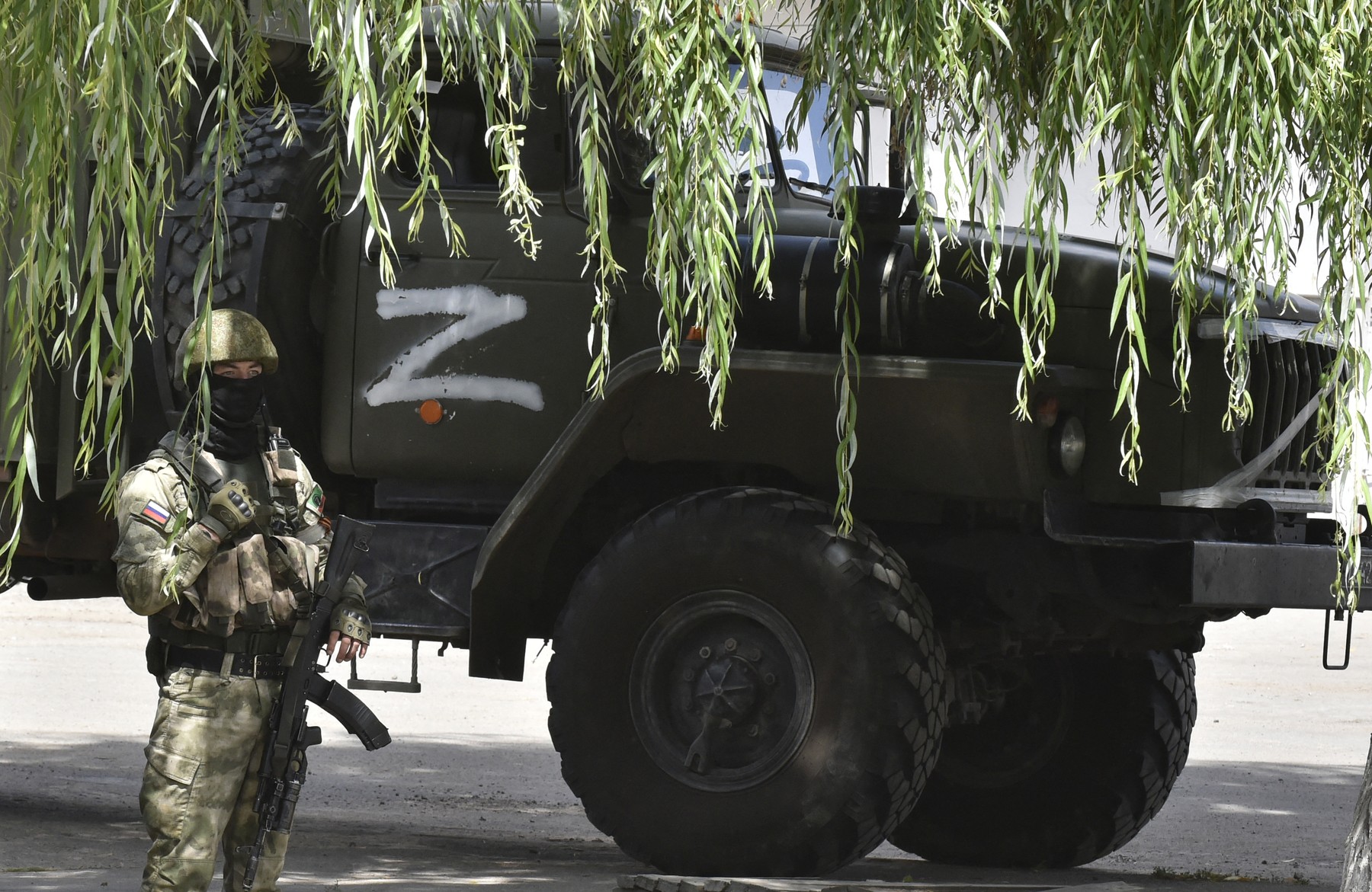 Ruski vojak v regiji Zaporožje