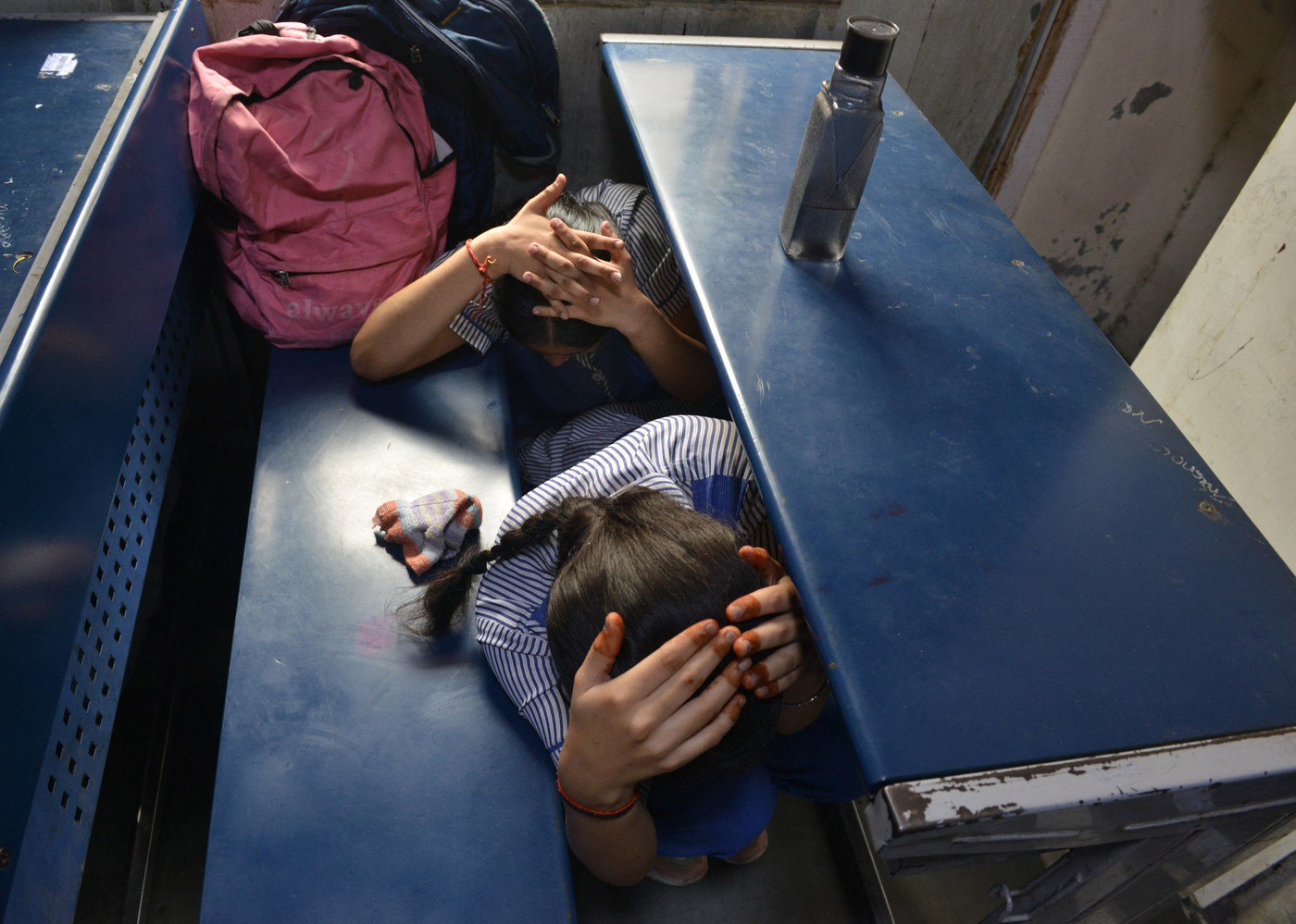 v Indiji vaje civilne zaščite