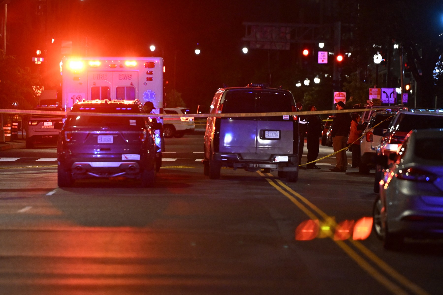 Policija pred Judovskim muzejem,ker sta bila ubita dva uslužbenca izraelskega veleposlaništva.