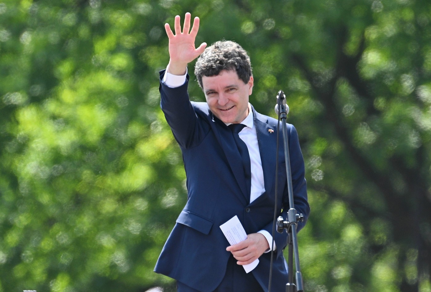 Nicusor Dan na obisku na poljskem.