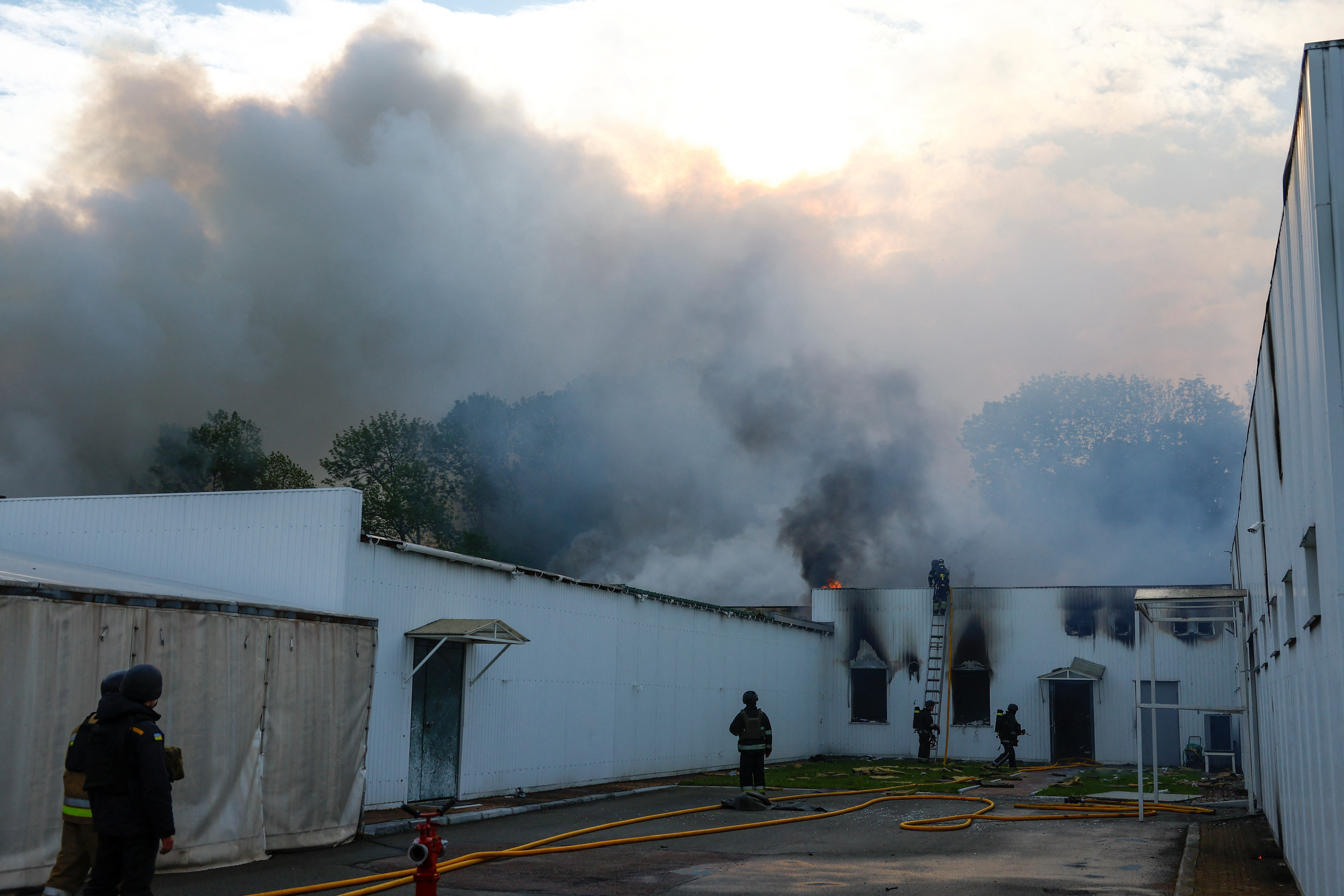 Ruski napad z droni na Ukrajino