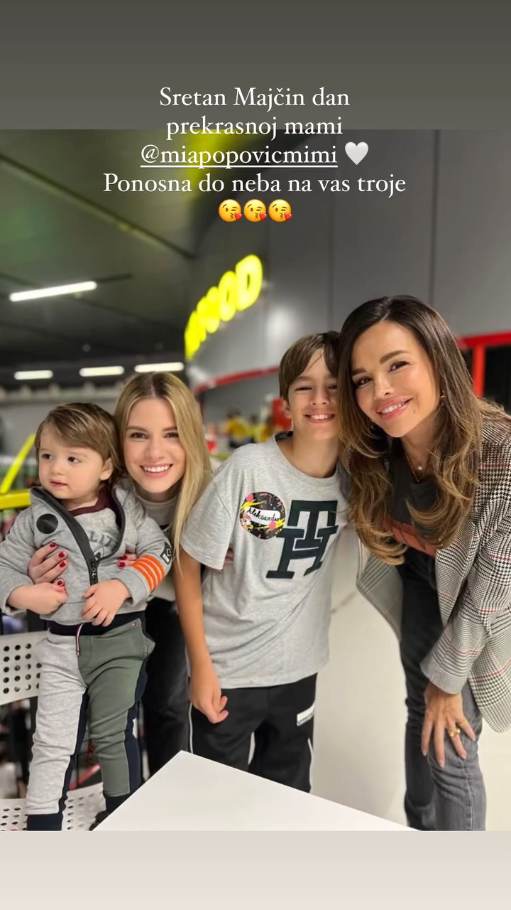 Severina s sinom Aleksandrom