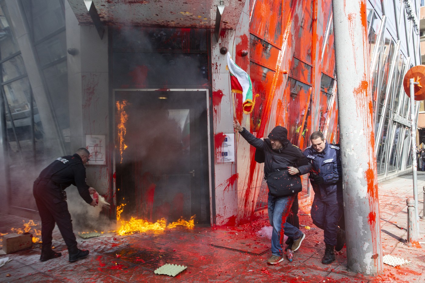 Protest proti uvedbi evra v Bolgariji