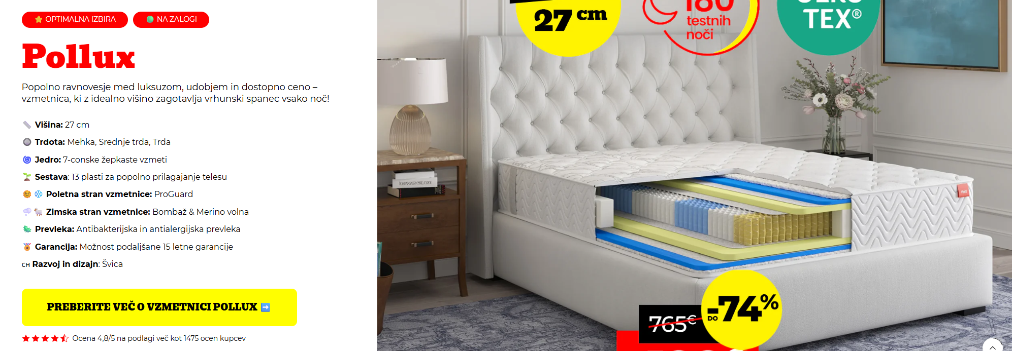 Oglaševanje Swiss+Bed