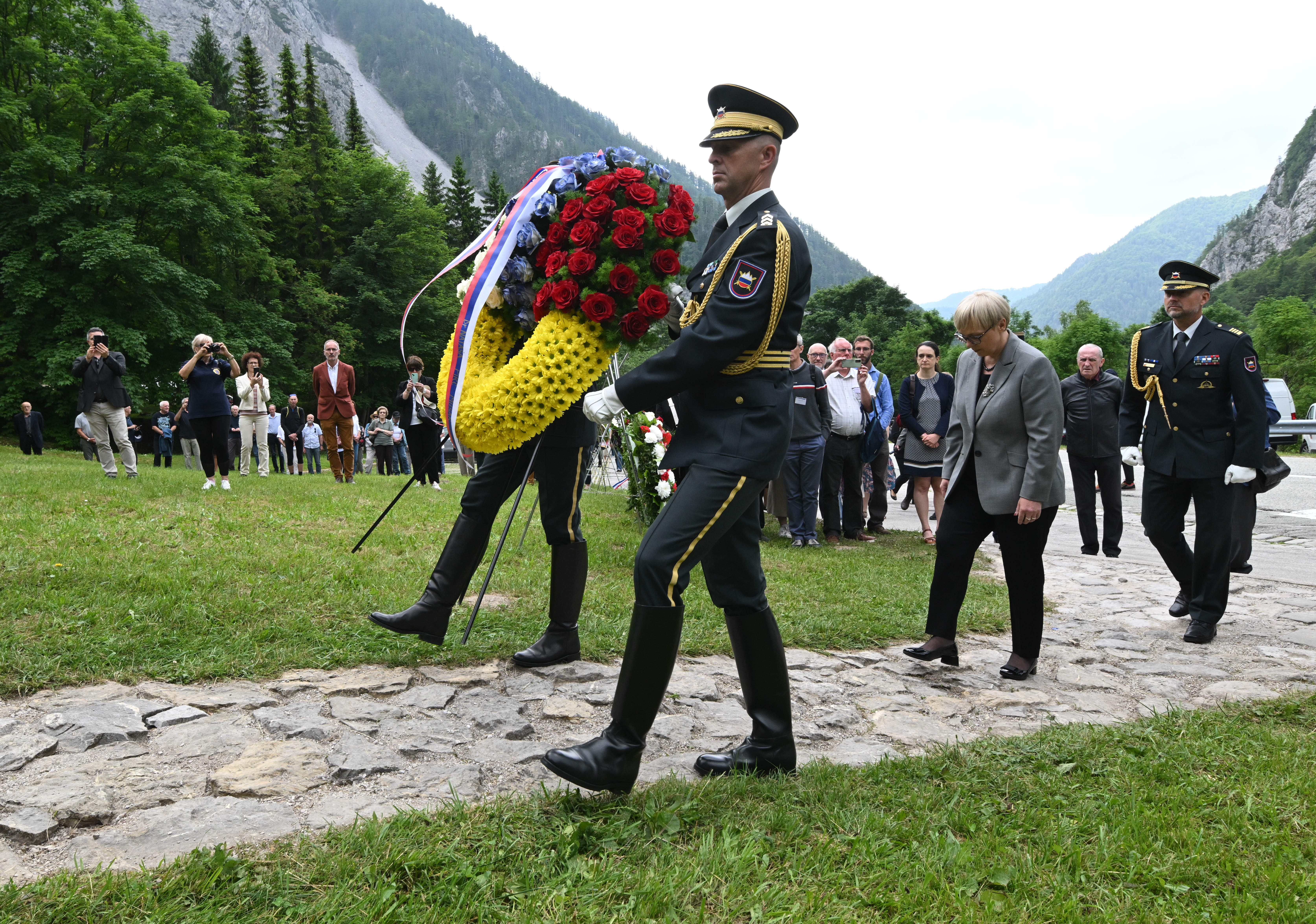 Slovesnost ob 80. obletnici osvoboditve koncentracijskega taborišča Ljubelj