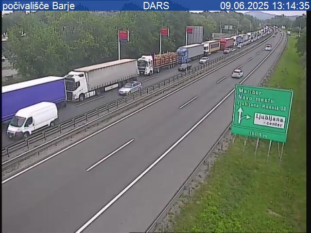 Gneča pri počivališču Barje