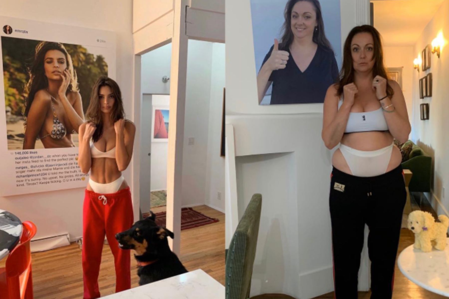 Emily Ratajkowski in Celeste Barber