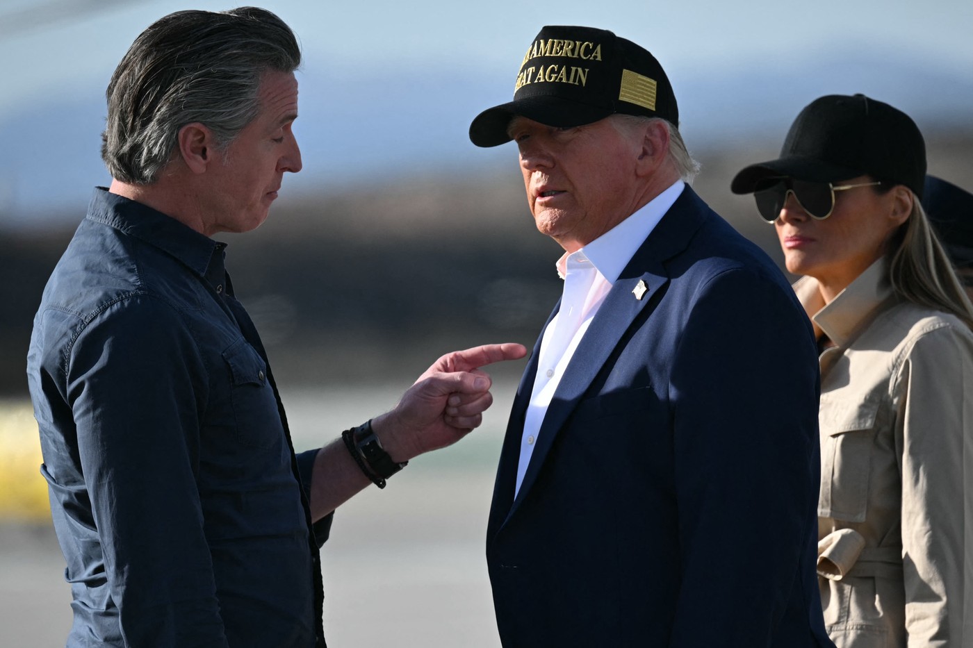 Donald Trump in Gavin Newsom
