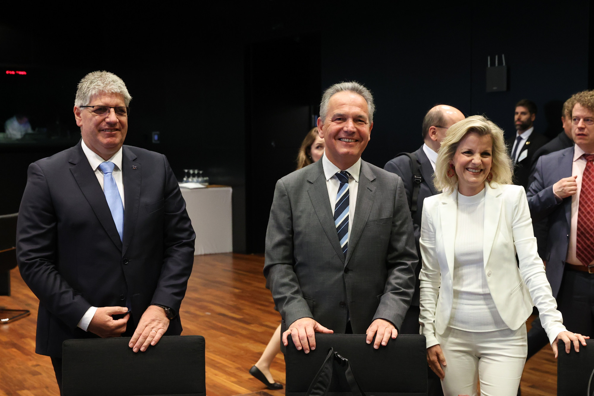 Notranji minister Boštjan Poklukar na zasedanju notranjih ministrov EU