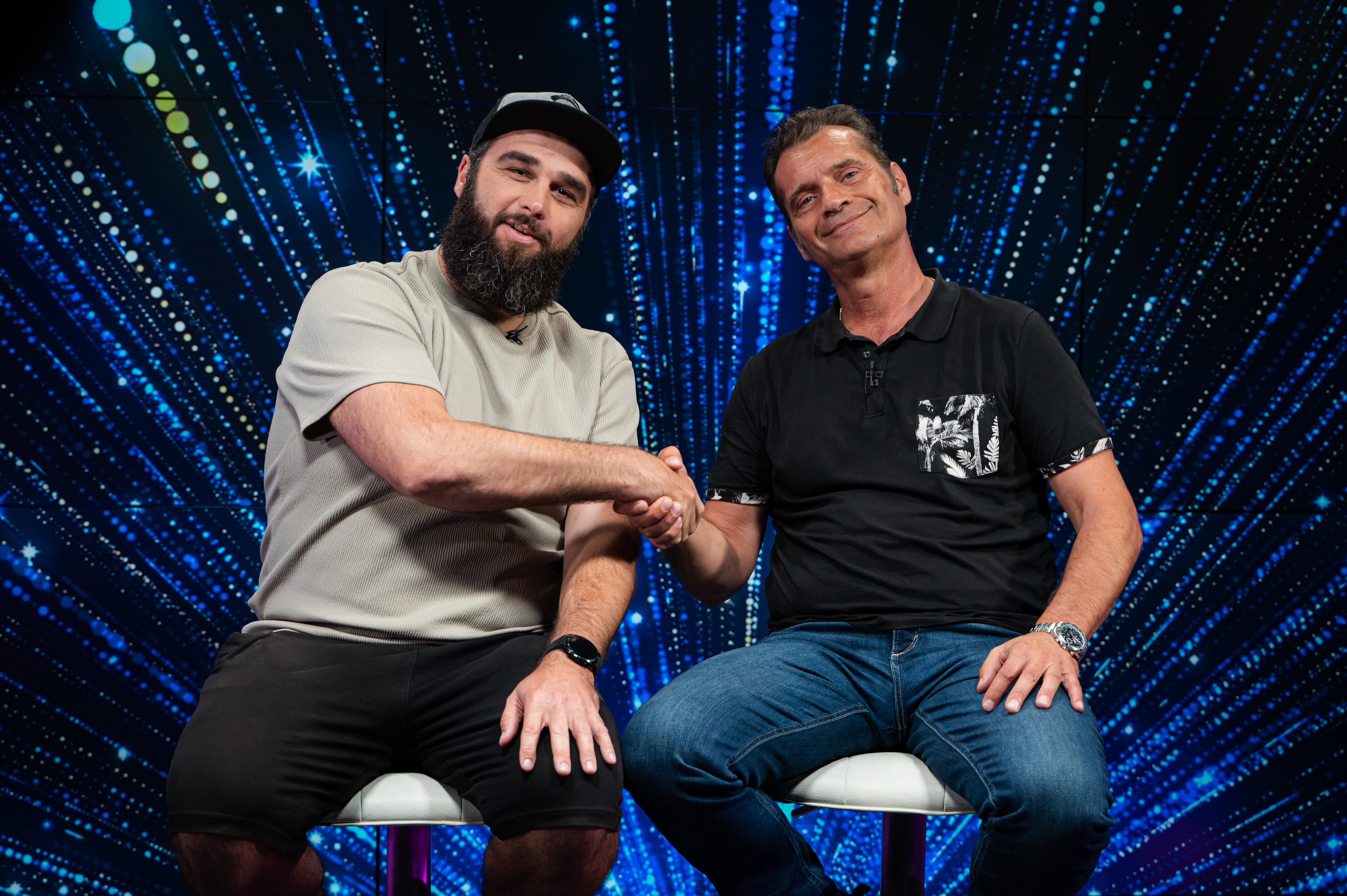 Snemalca Denis Sadiković in Egon Parteli.