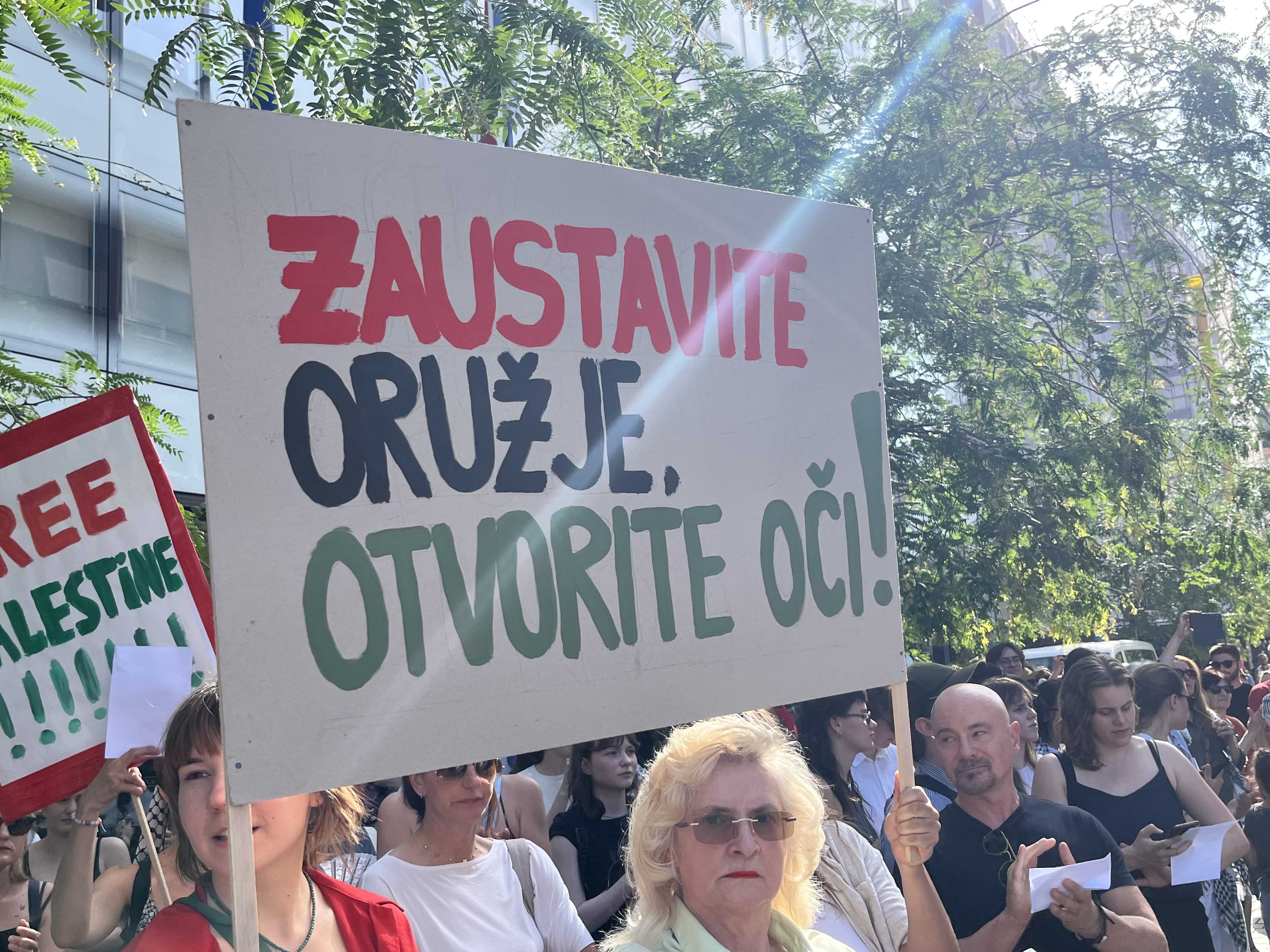gaza protest zagreb