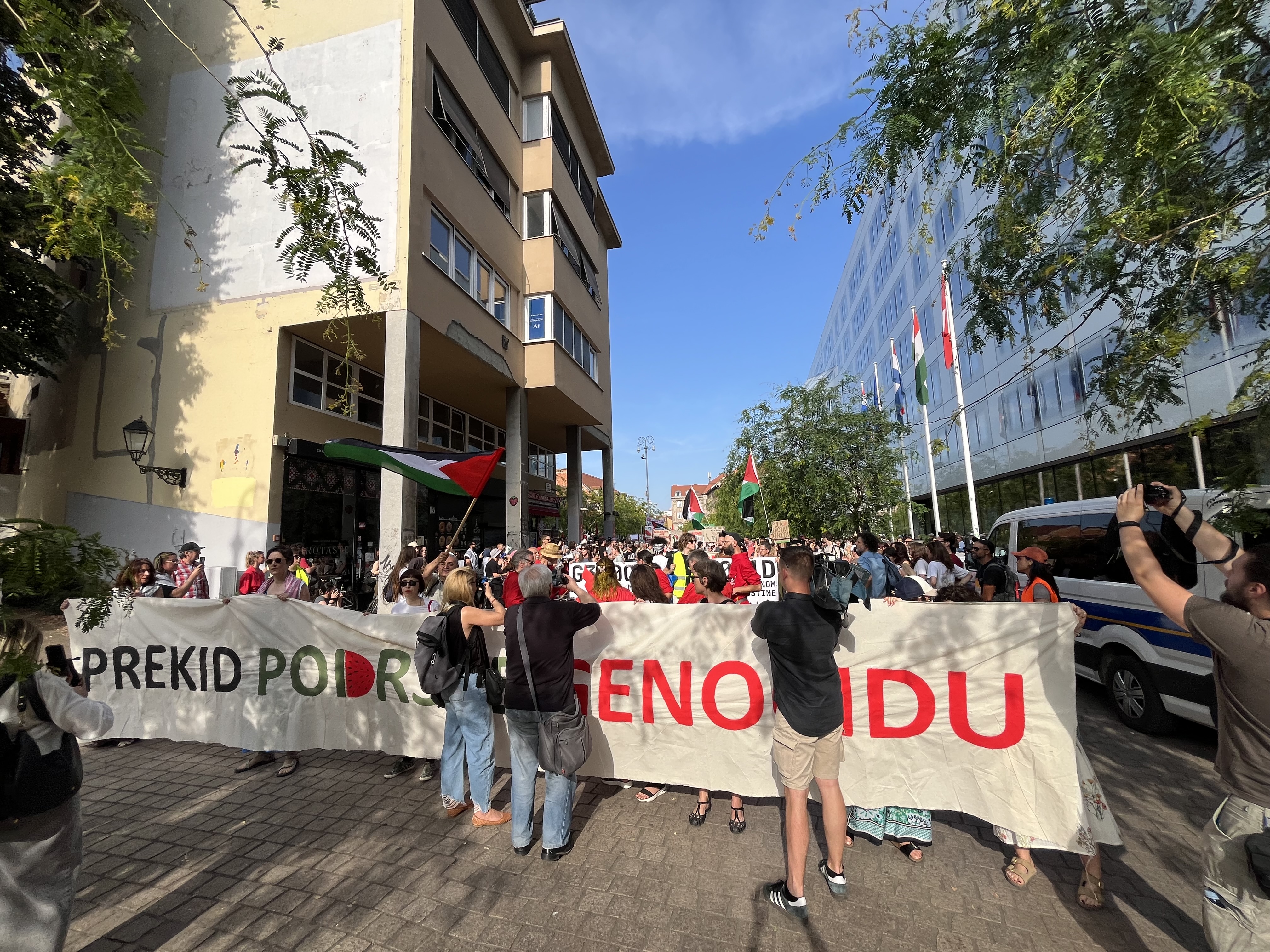 gaza protest zagreb