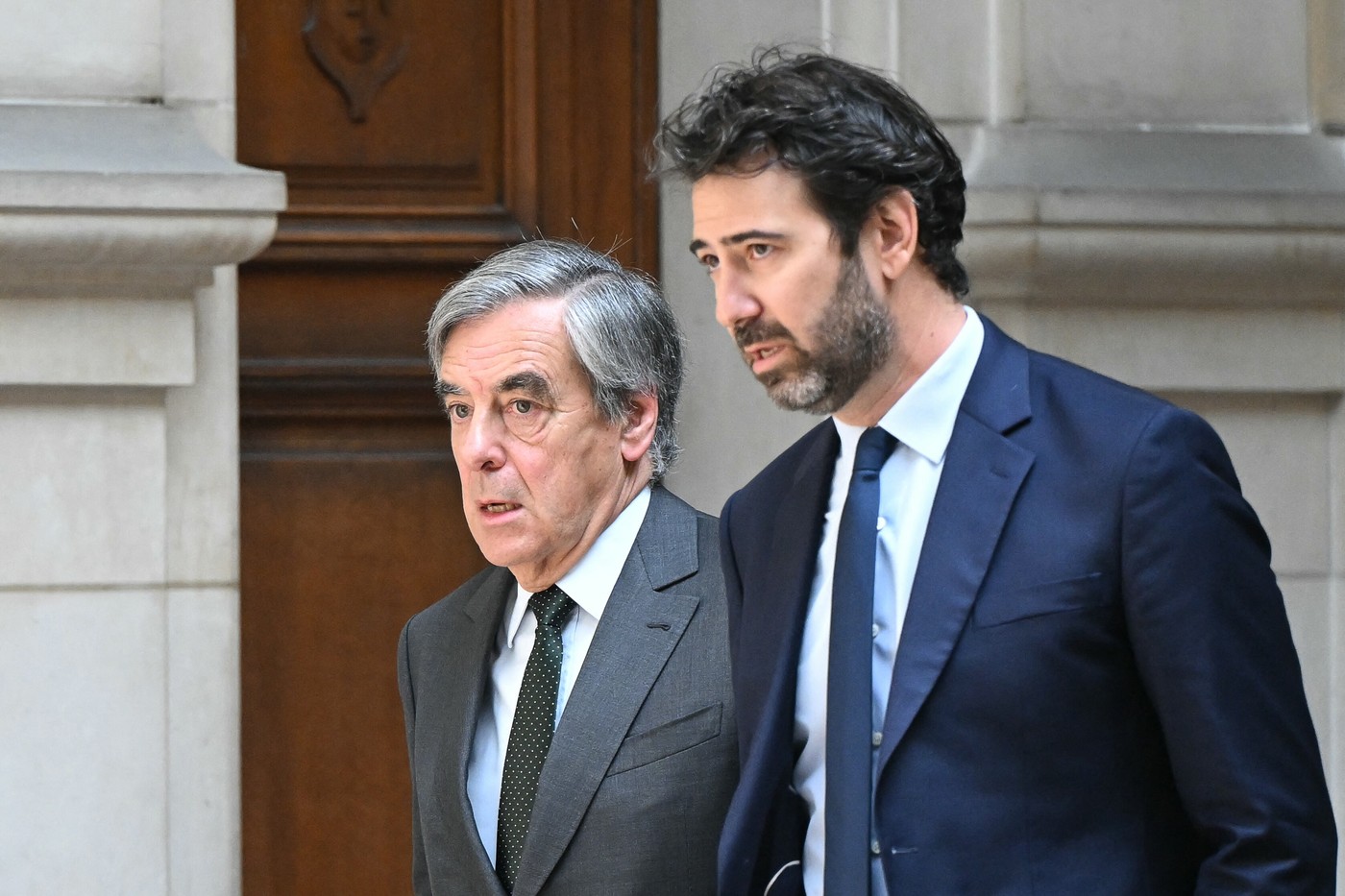 François Fillon in njegov odvetnik Antonin Levy
