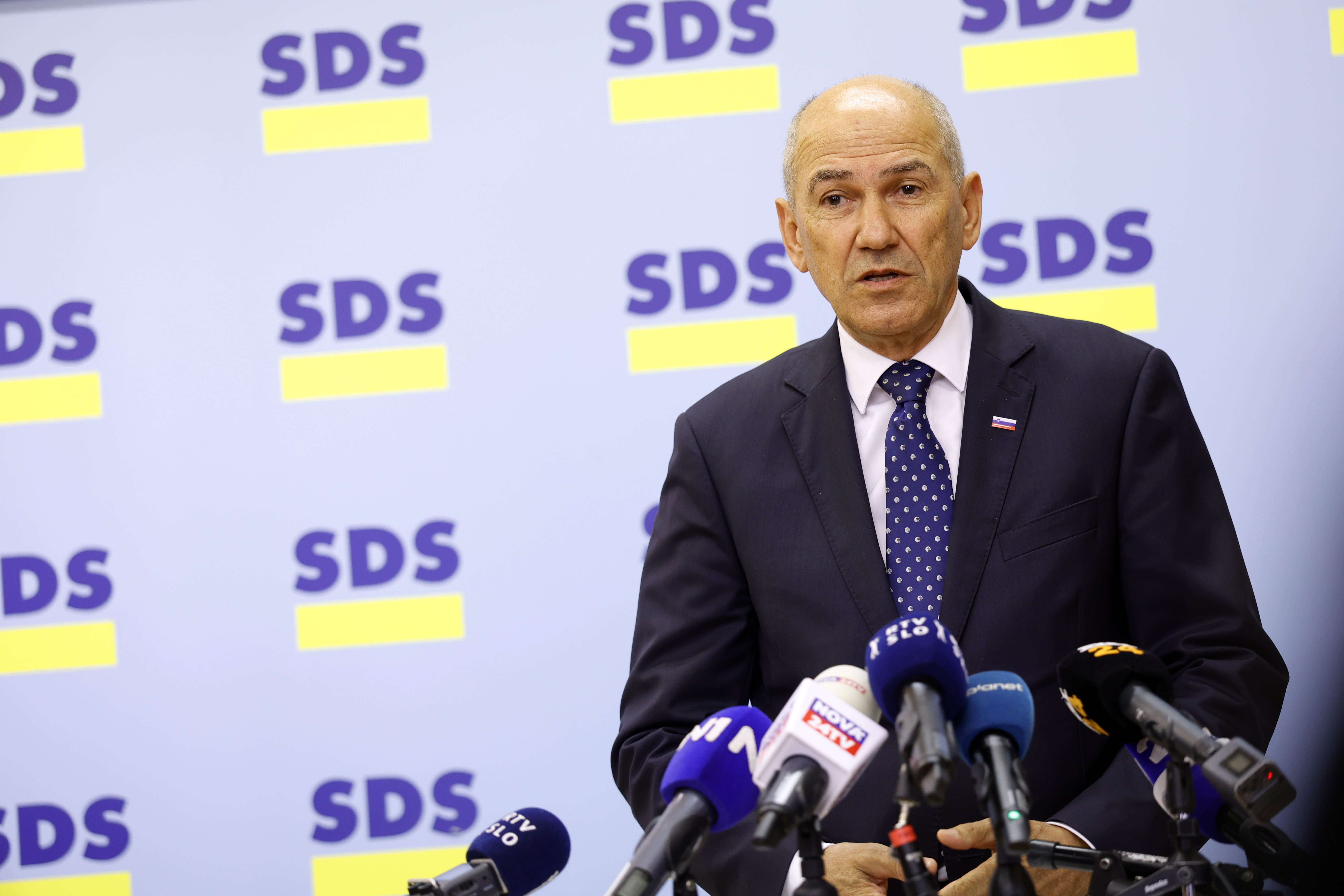 Predsednik SDS Janez Janša