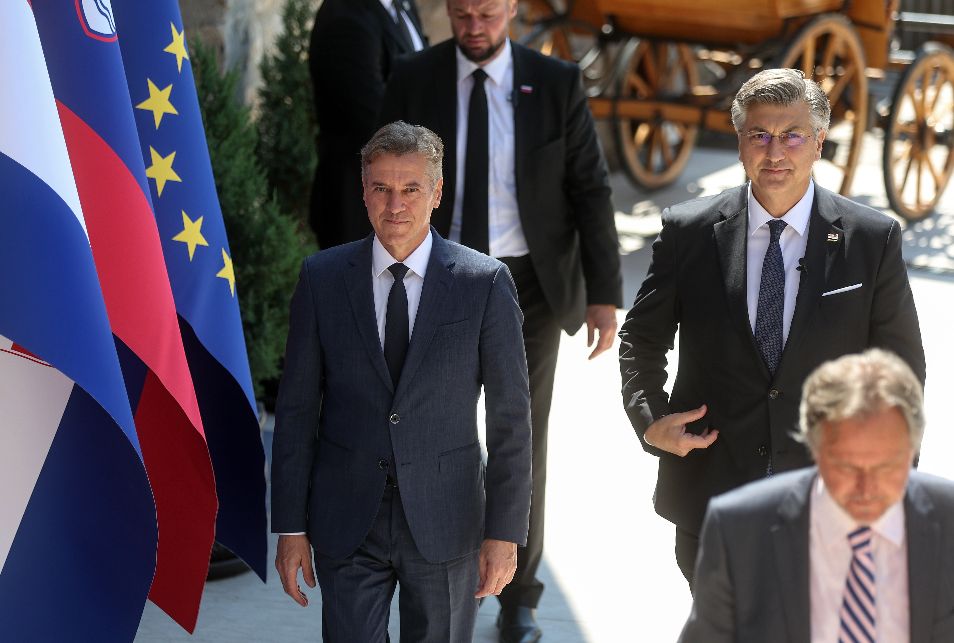 Robert Golob in Andrej Plenković