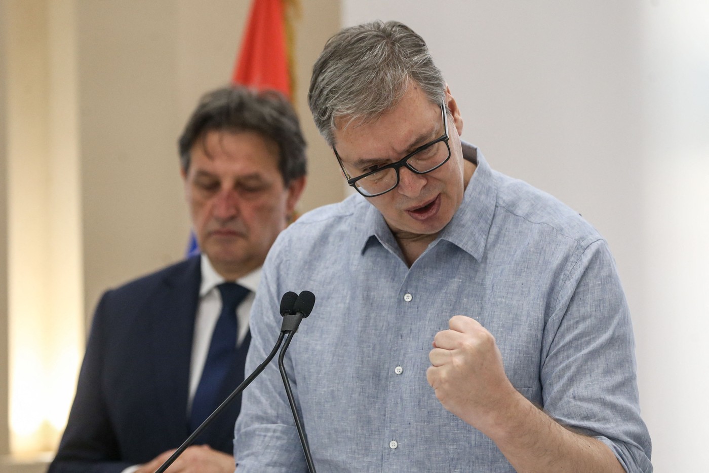 Aleksandar Vučić na novinarski konferenci