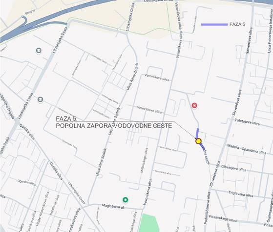 Zaprta Vodovodna cesta