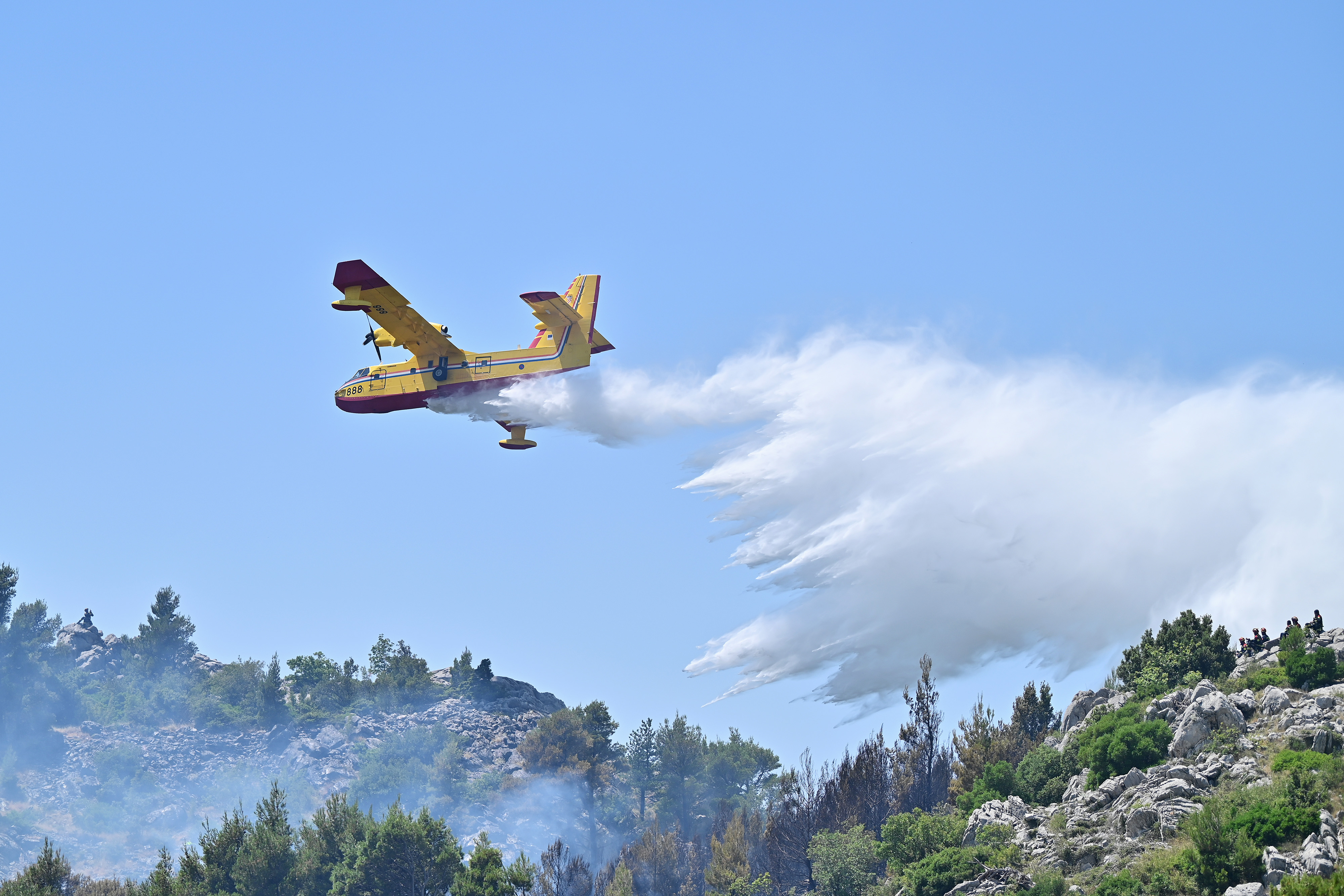 Požar na Velikem Brdu na Hrvaškem