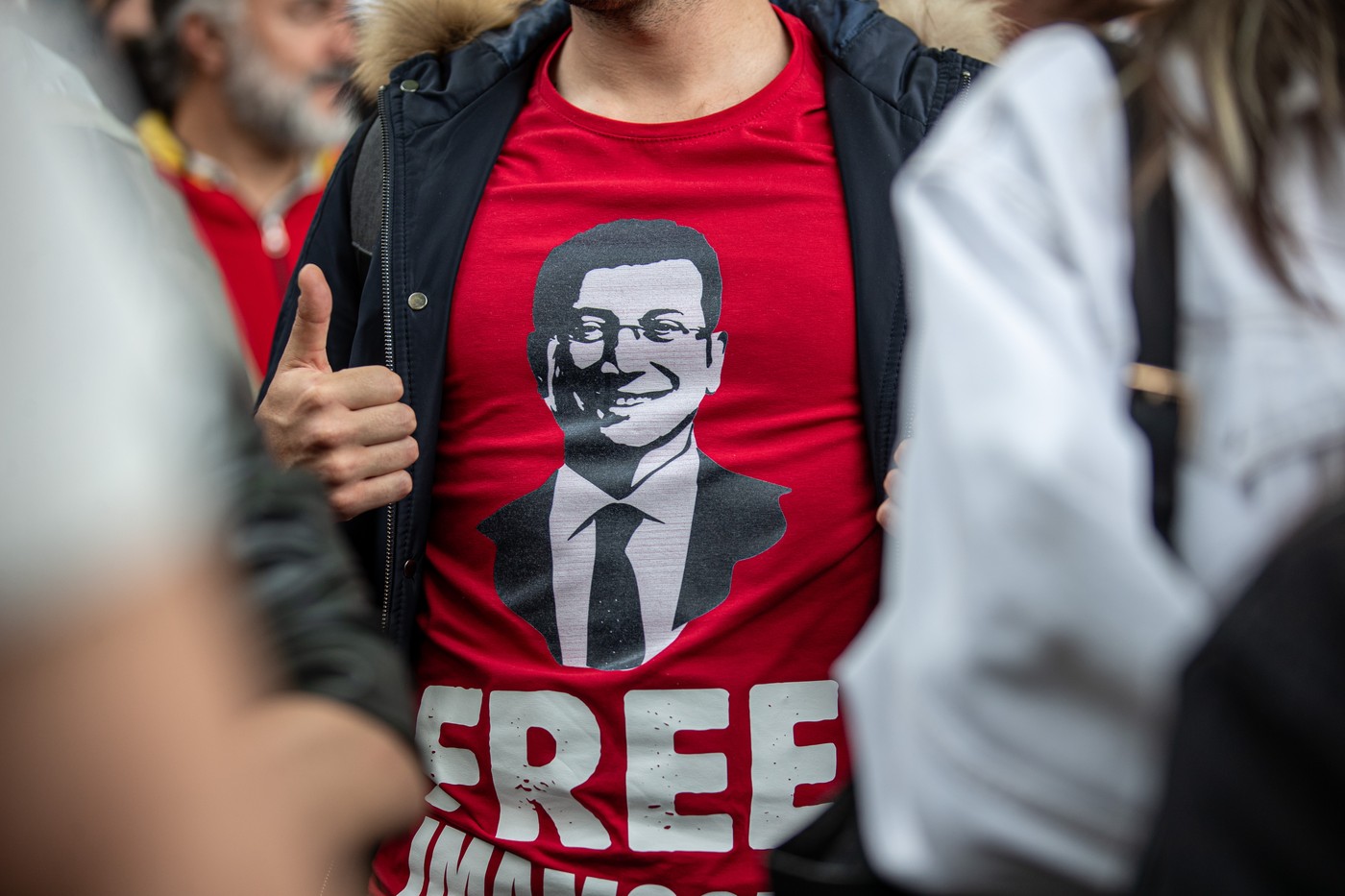 Protesti v podporo Ekremu Imamogluju