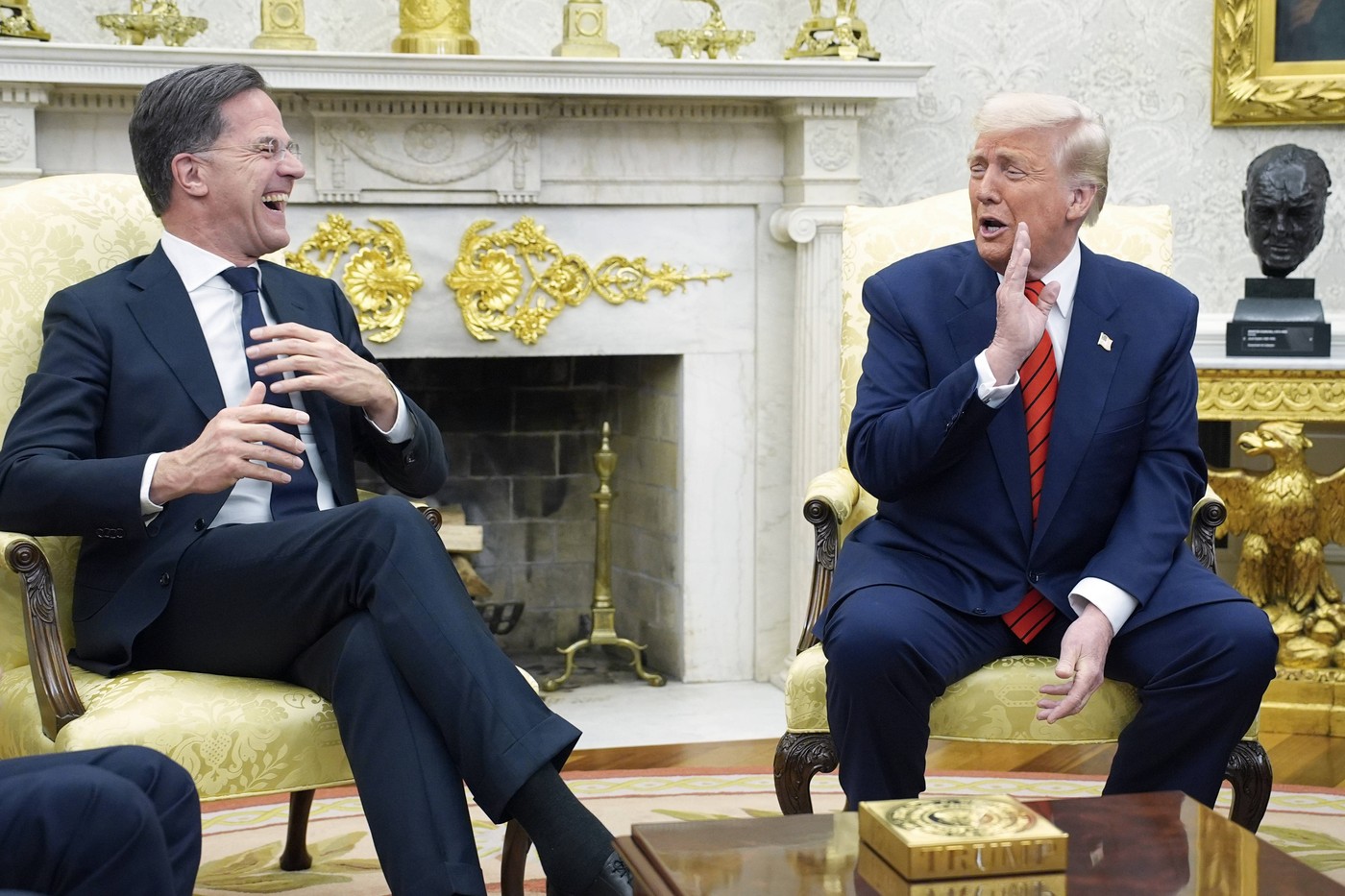 Donald Trump in Mark Rutte