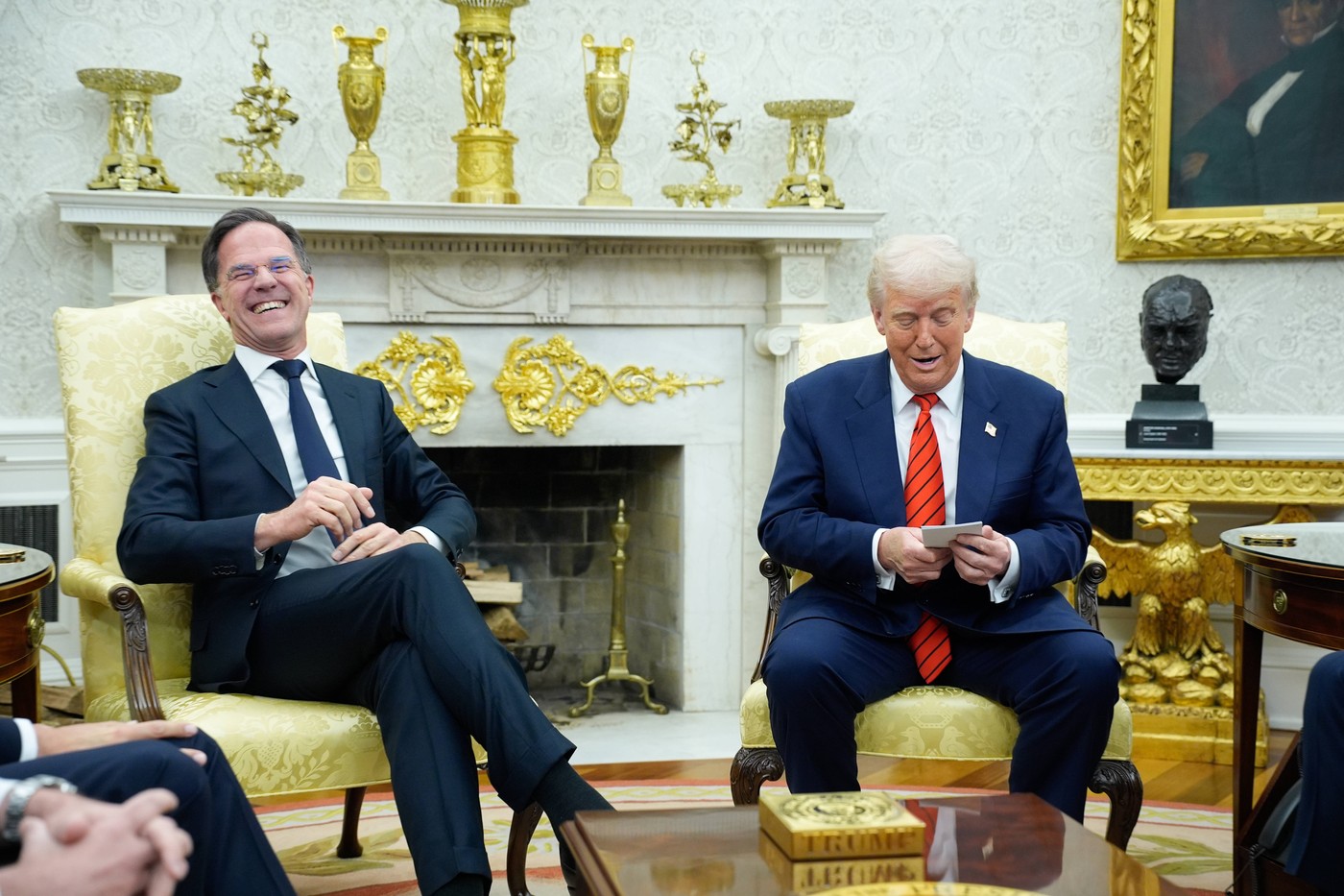 Donald Trump in Mark Rutte