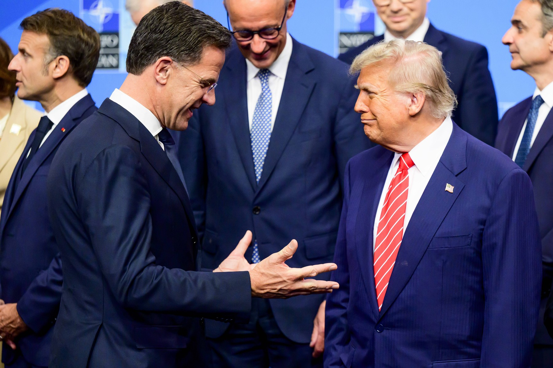 Mark Rutte in Donald Trump
