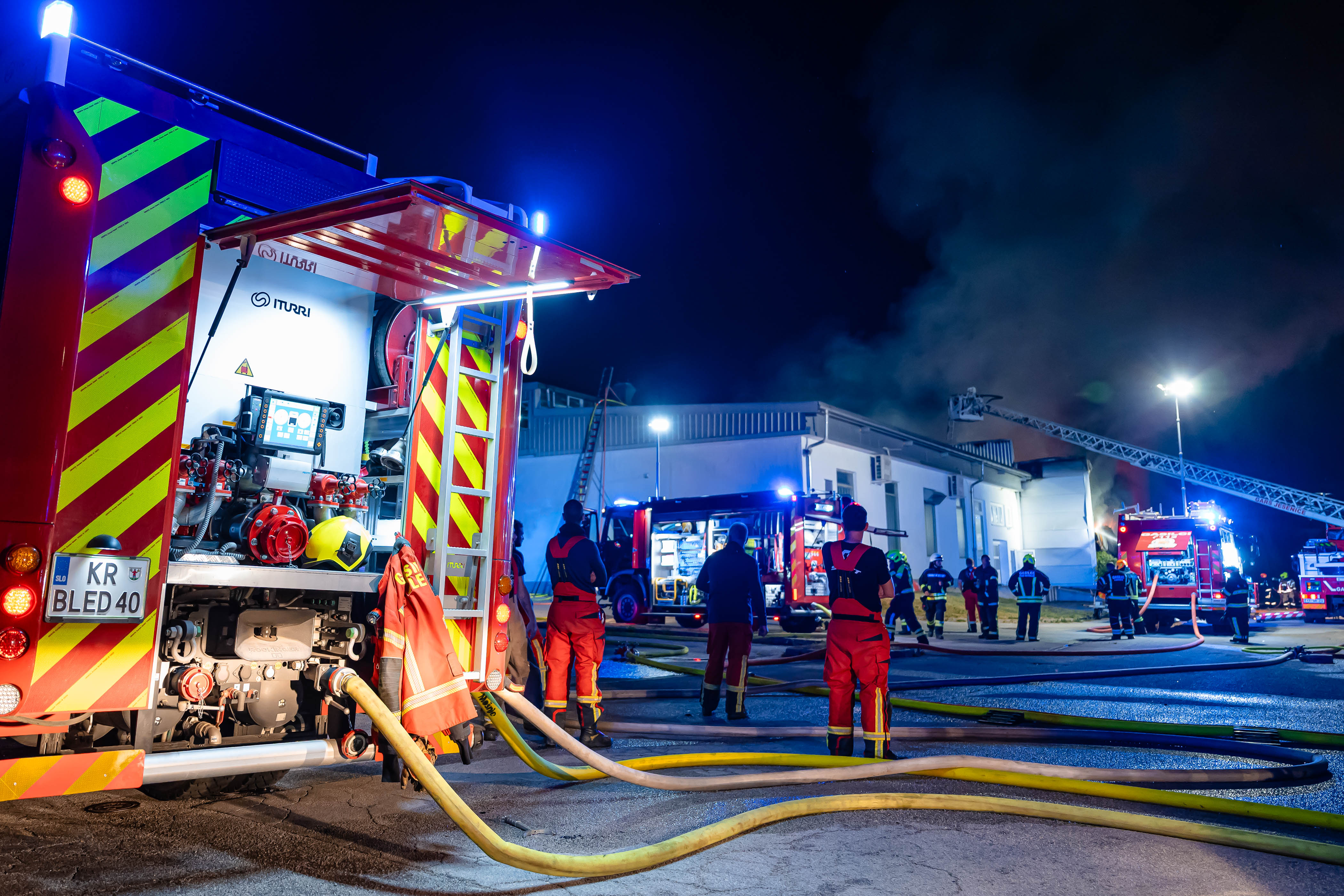 V Begunjah na Gorenjskem ponoči izbruhnil požar