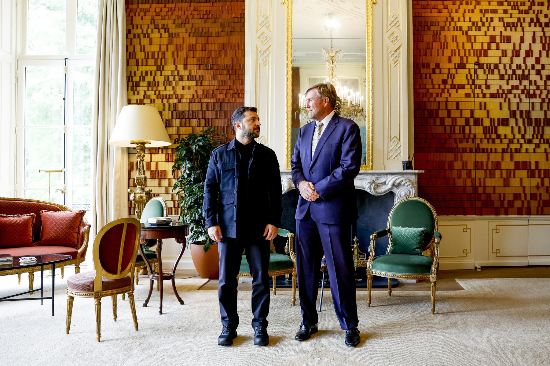 Volodimir Zelenski in nizozemski kralj