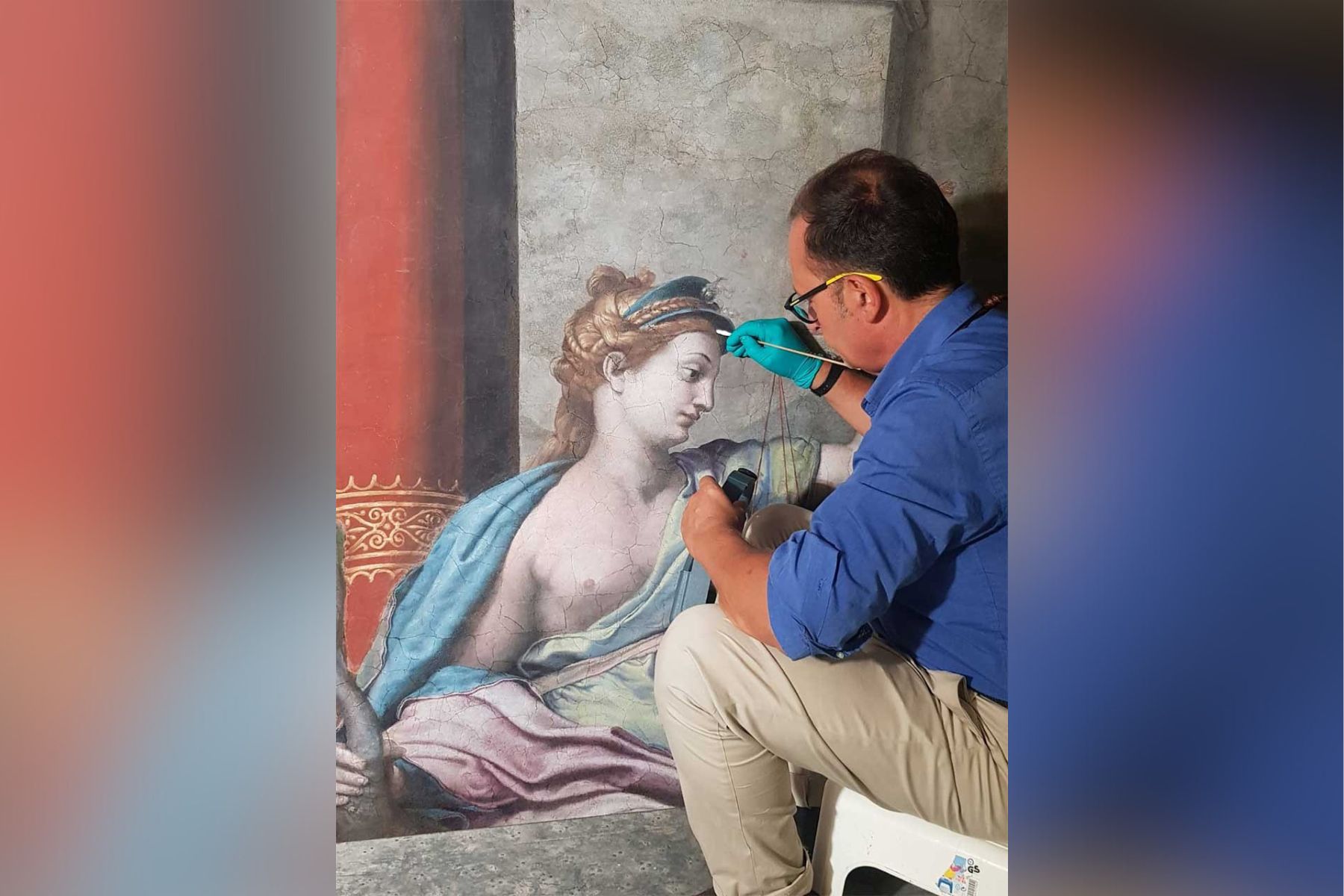 Obnova Konstantinove sobe v Vatikanu