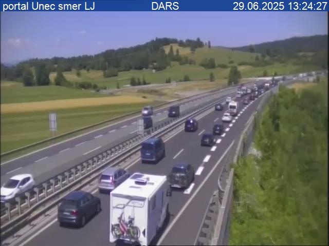 Portal Unec, smer Ljubljana