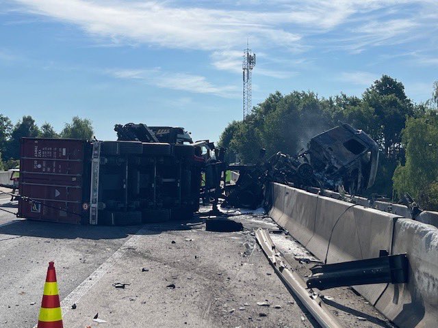 Goreč tovornjak na štajerski avtocesti