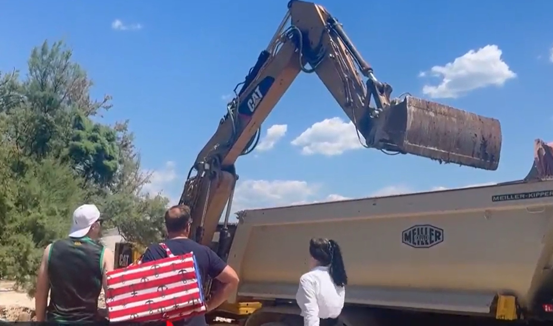 Gradbena dela na območju Zadra.