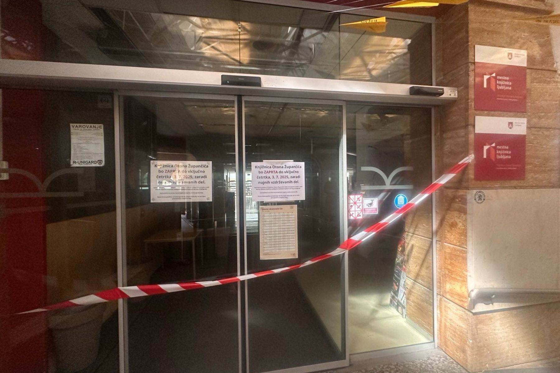 Knjižnica Otona Župančiča bo zaprta do 3. julija
